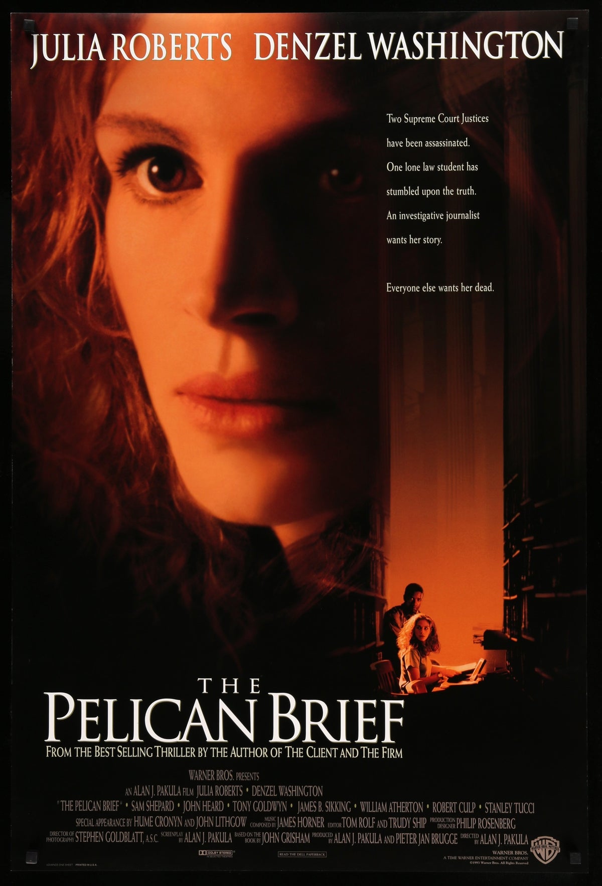 Pelican Brief (1993) original movie poster for sale at Original Film Art