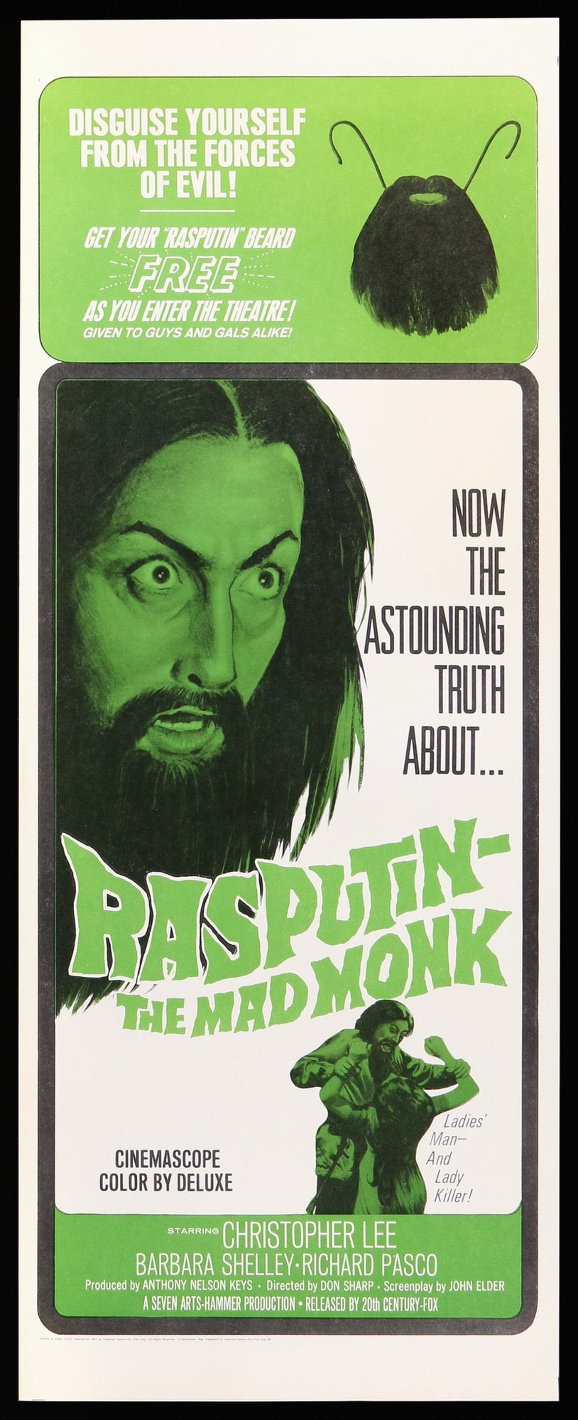 Rasputin - The Mad Monk (1966) original movie poster for sale at Original Film Art