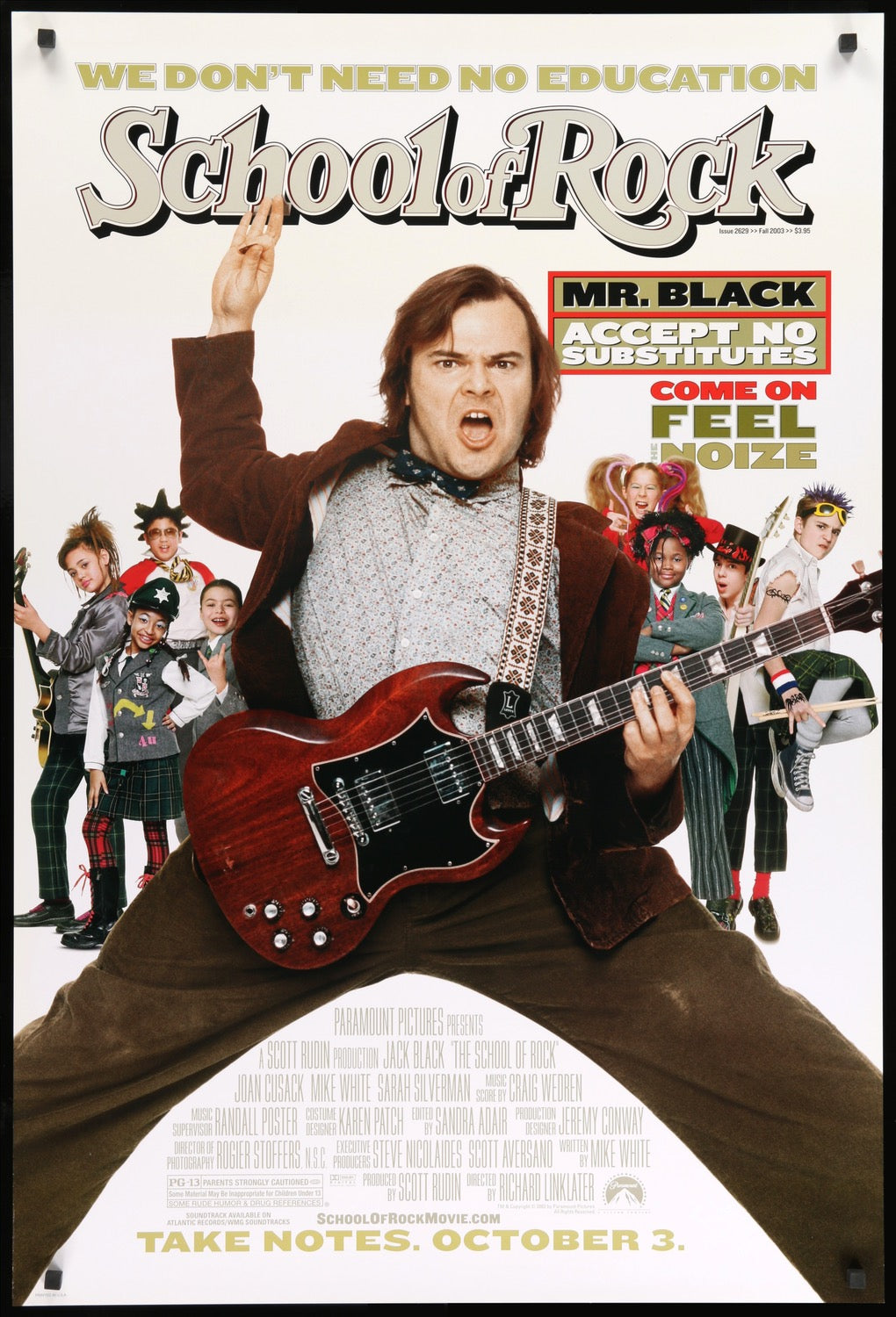 School of Rock (2003) original movie poster for sale at Original Film Art - Vintage Movie Posters