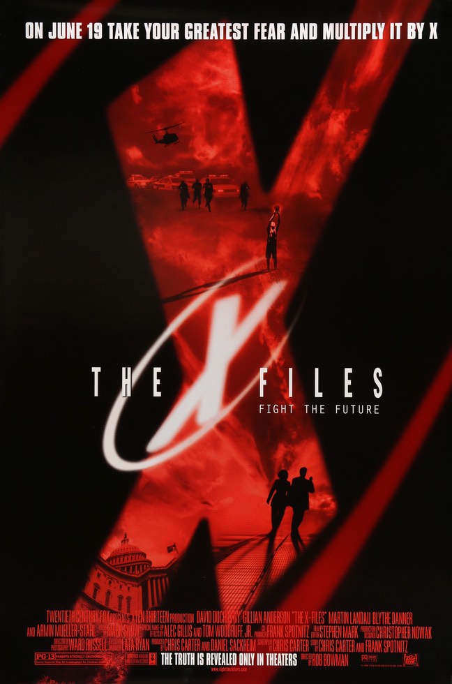 X-Files: Fight the Future (1998) original movie poster for sale at Original Film Art - Vintage Movie Posters