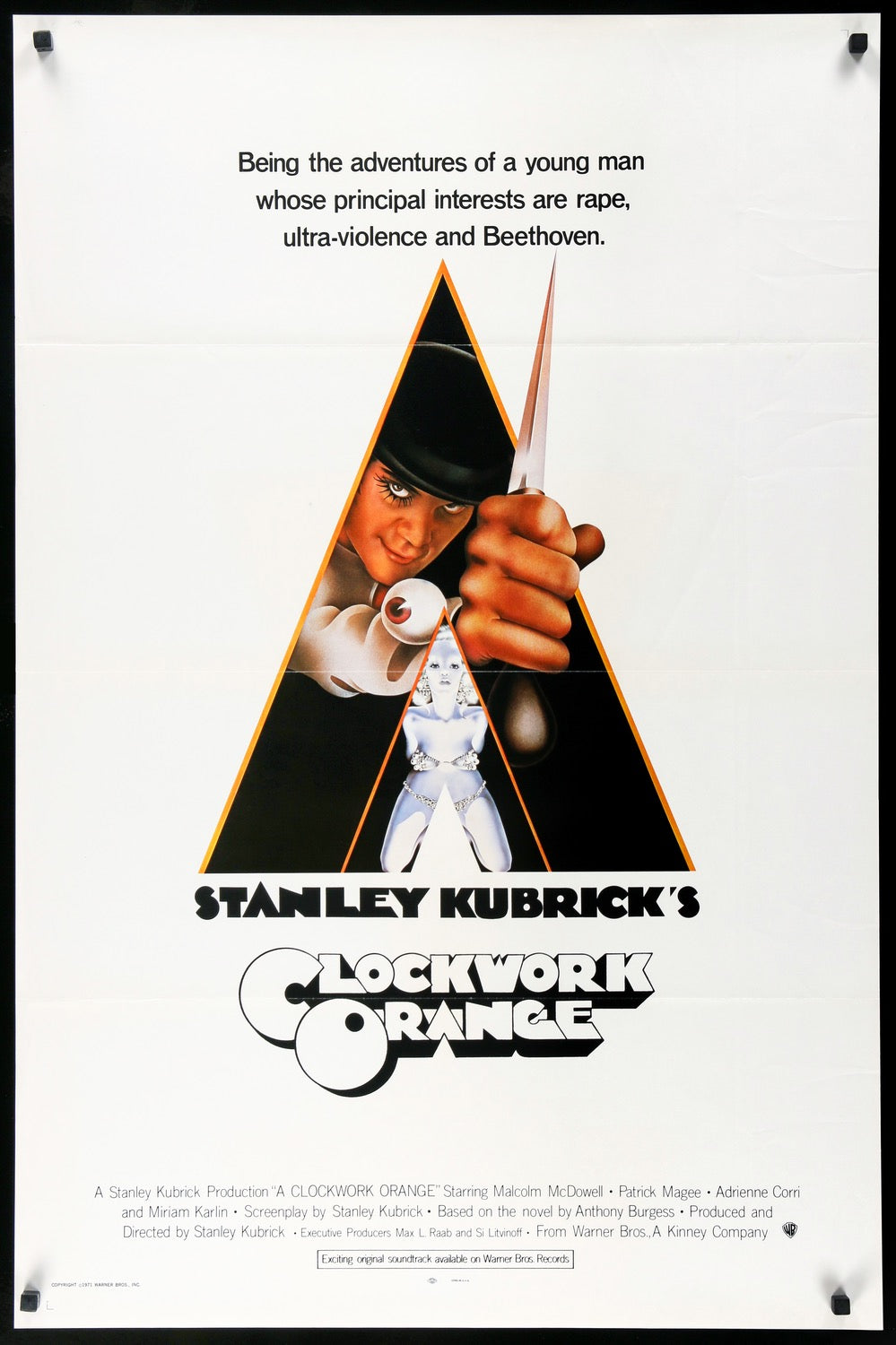 Clockwork Orange (1972) original movie poster for sale at Original Film Art