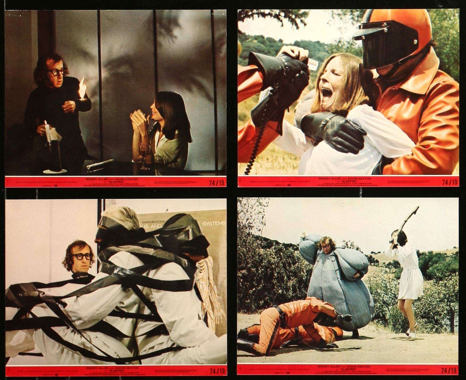 Sleeper (1973) Mini Lobby Cards - Set of 8 original movie poster for sale at Original Film Art - Vintage Movie Posters