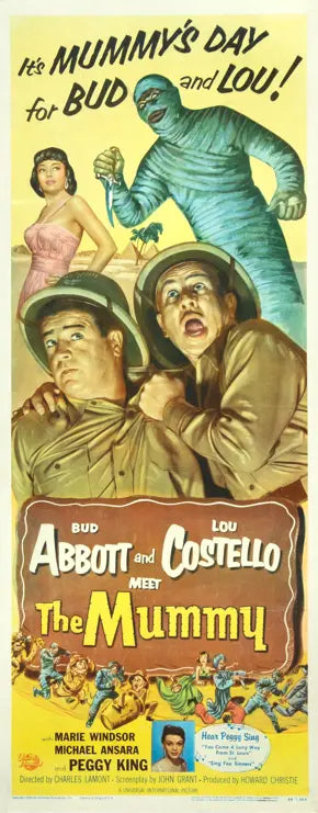 Abbott and Costello Meet the Mummy (1955) original movie poster for sale at Original Film Art - Vintage Movie Posters