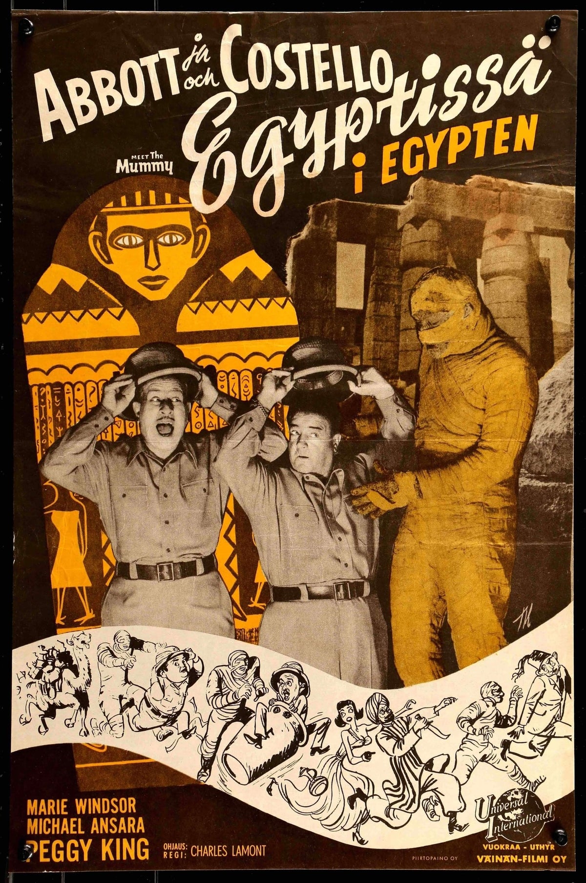 Abbott and Costello Meet the Mummy (1955) original movie poster for sale at Original Film Art - Vintage Movie Posters