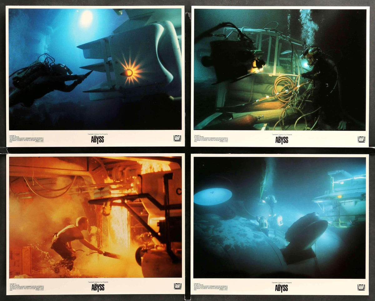 Abyss (1989) Lobby Cards - Set of 8 original movie poster for sale at Original Film Art - Vintage Movie Posters