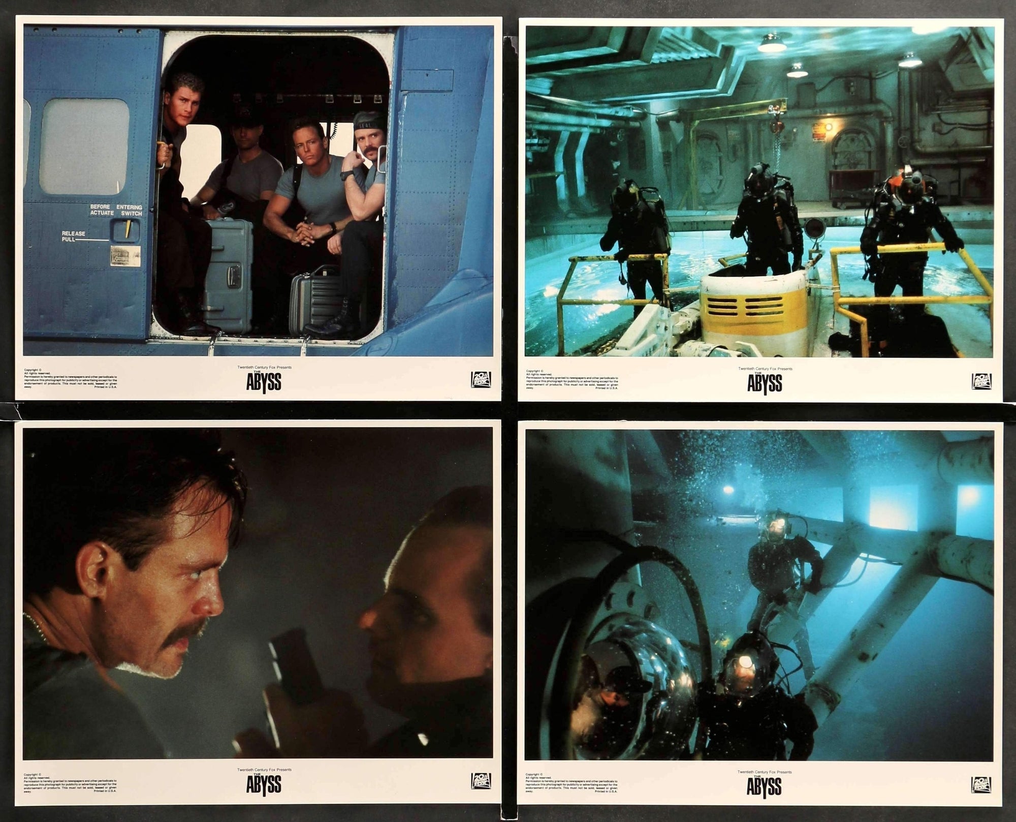 Abyss (1989) Lobby Cards - Set of 8 original movie poster for sale at Original Film Art