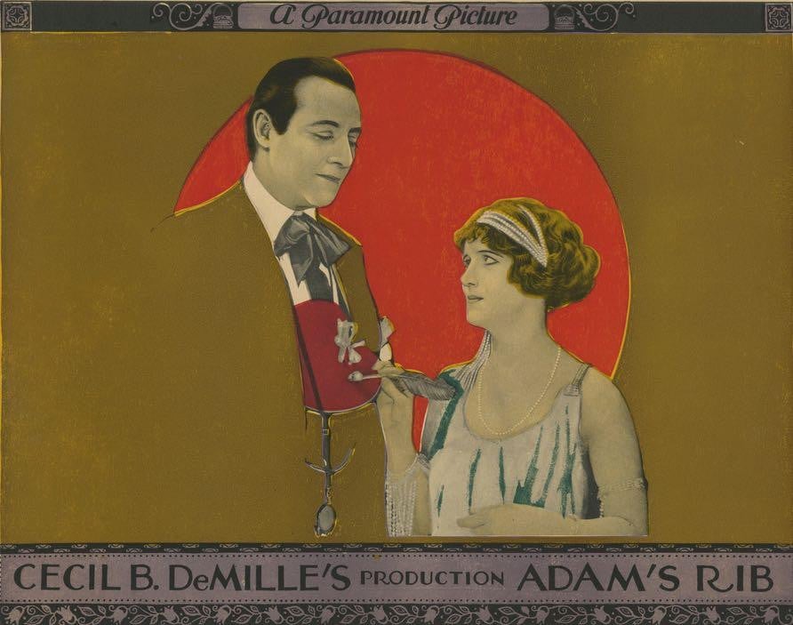 Adam's Rib (1923) original movie poster for sale at Original Film Art - Vintage Movie Posters