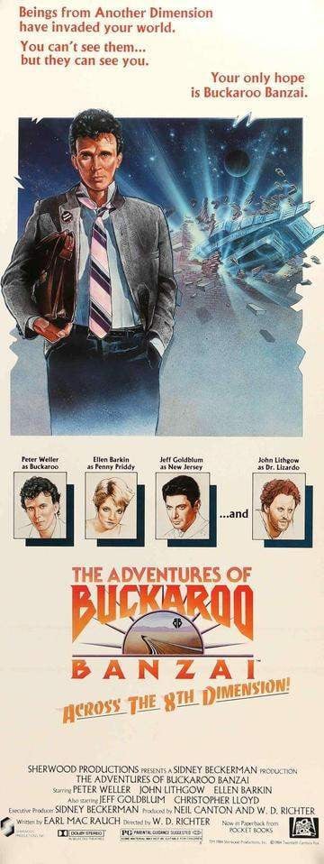 Adventures of Buckaroo Banzai (1984) original movie poster for sale at Original Film Art - Vintage Movie Posters