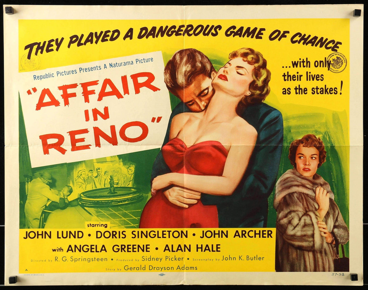 Affair in Reno (1957) original movie poster for sale at Original Film Art