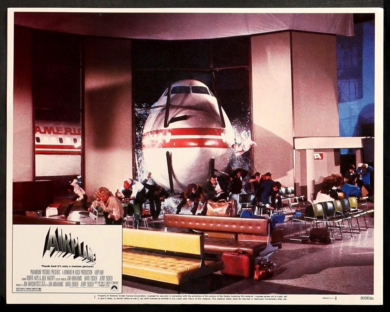 Airplane (1980) Lobby Card original movie poster for sale at Original Film Art