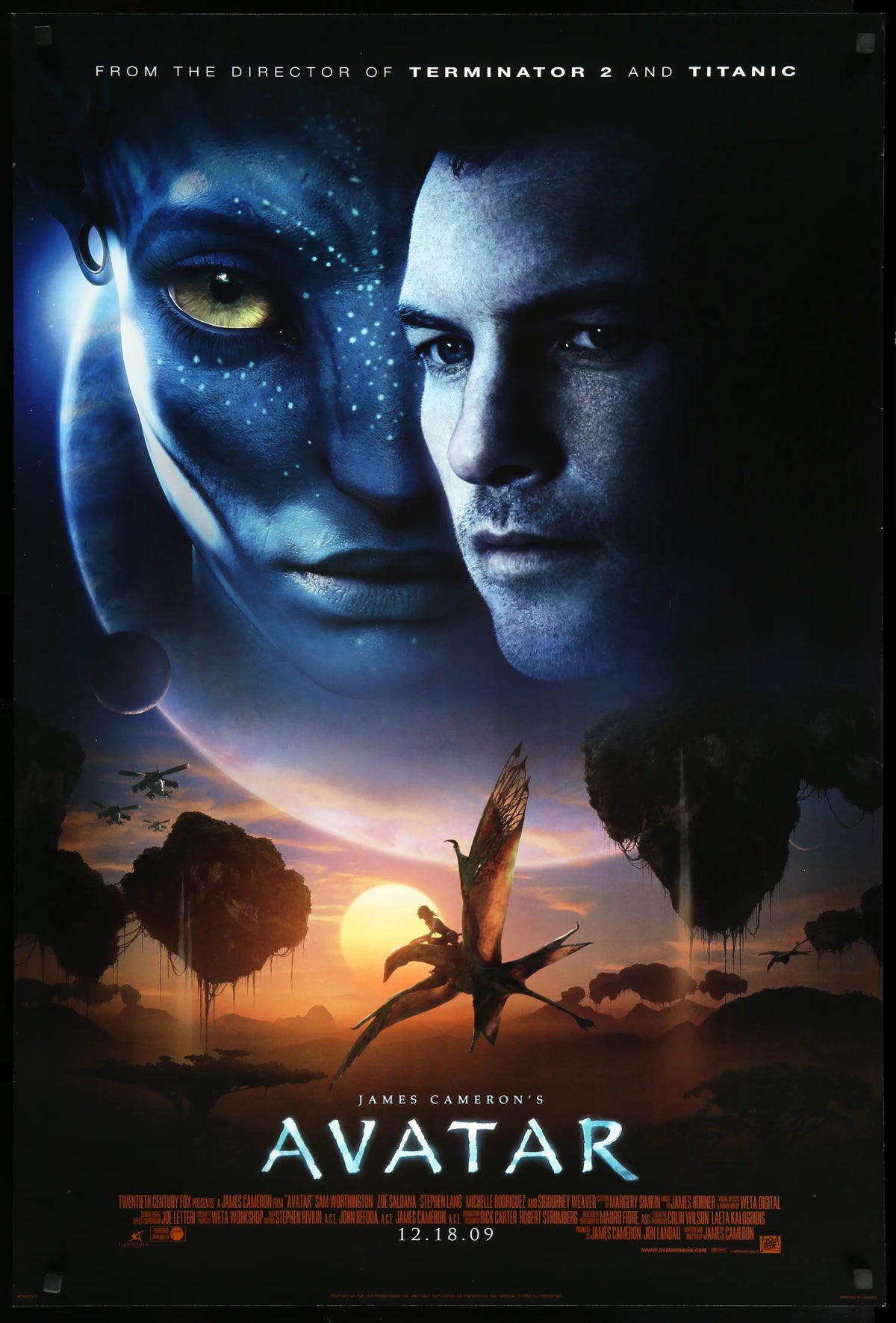Avatar (2009) original movie poster for sale at Original Film Art - Vintage Movie Posters