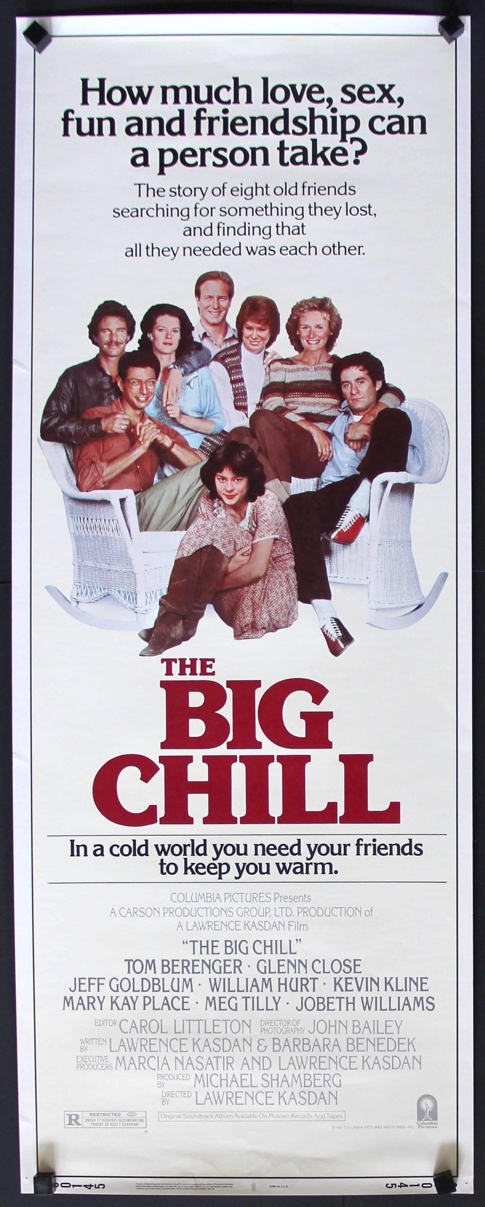 Big Chill (1983) original movie poster for sale at Original Film Art
