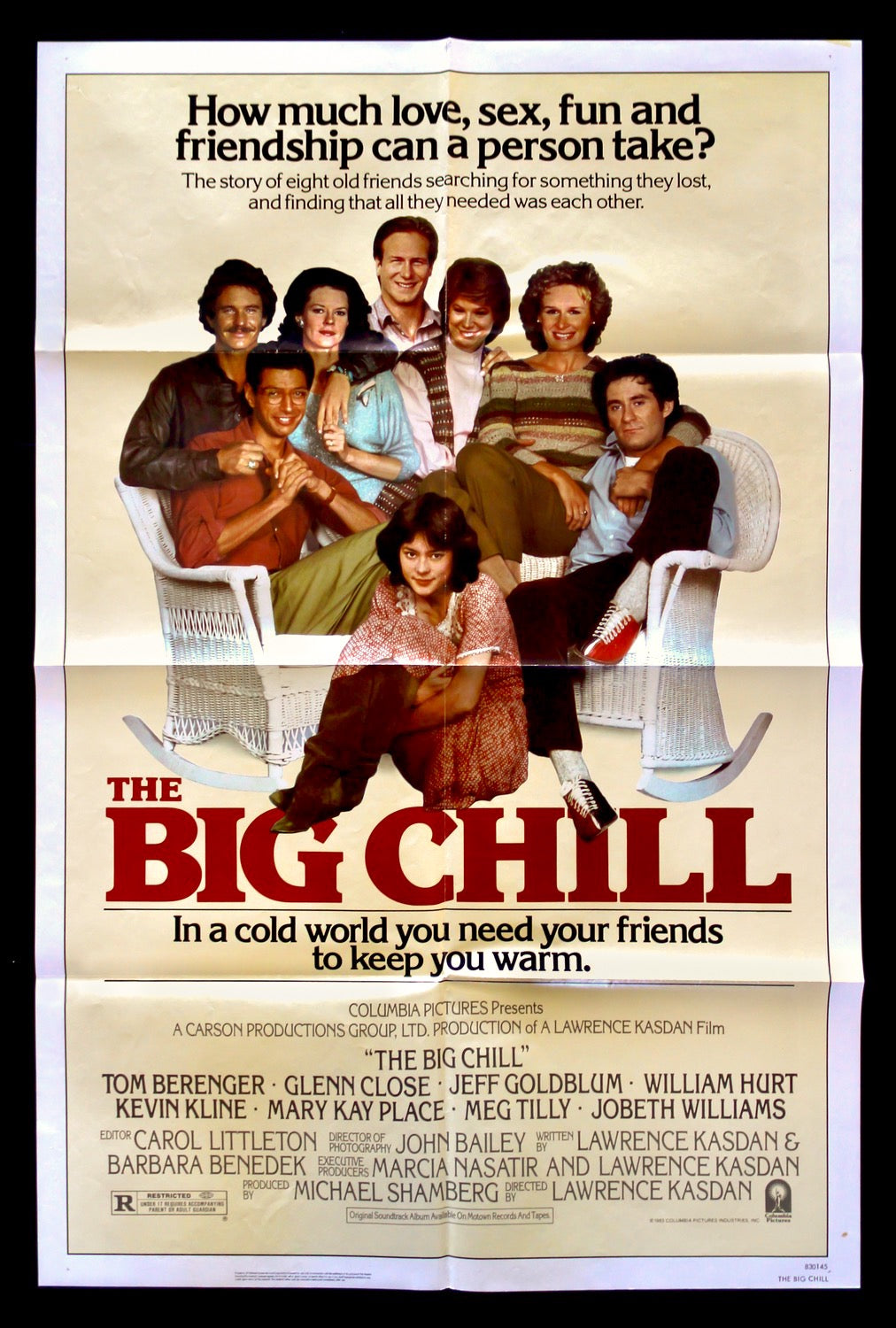 Big Chill (1983) original movie poster for sale at Original Film Art