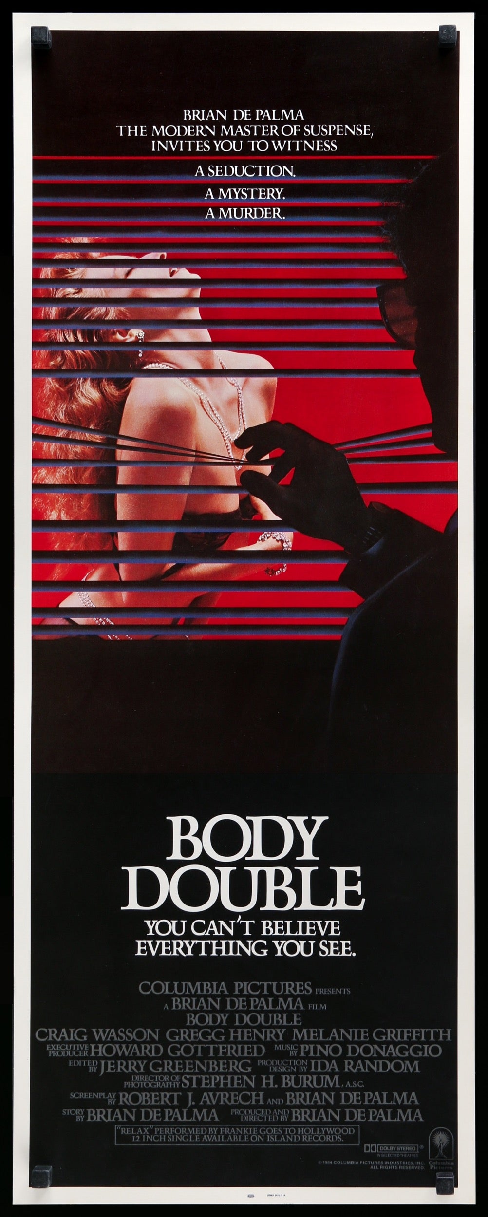 Body Double (1984) original movie poster for sale at Original Film Art