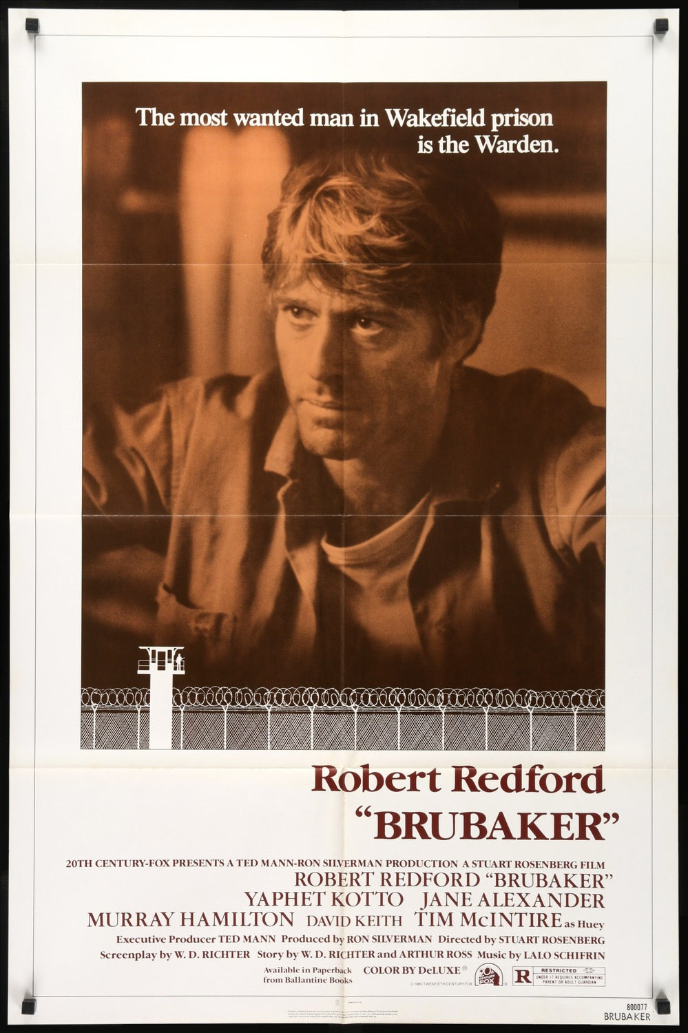 Brubaker (1980) original movie poster for sale at Original Film Art