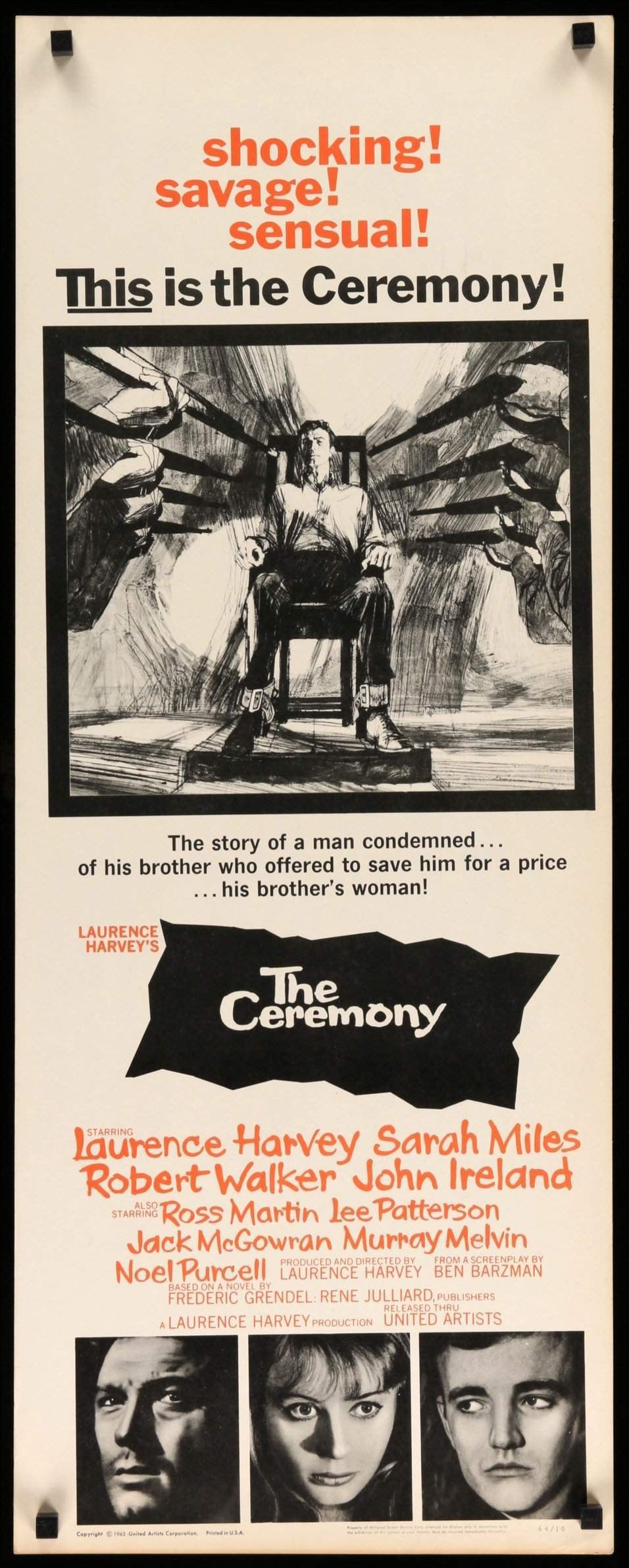Ceremony (1963) original movie poster for sale at Original Film Art - Vintage Movie Posters