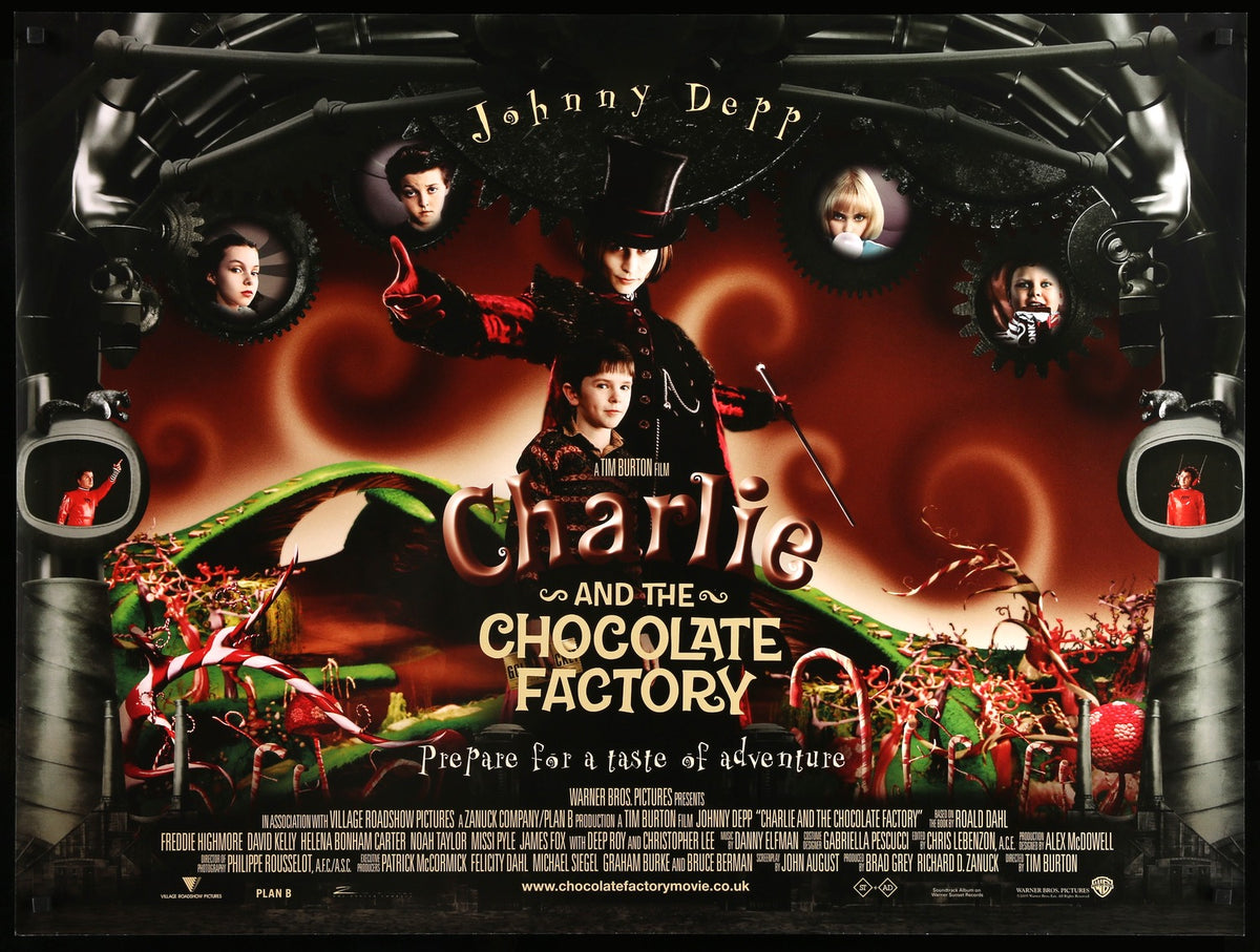 Charlie and the Chocolate Factory (2005) original movie poster for sale at Original Film Art