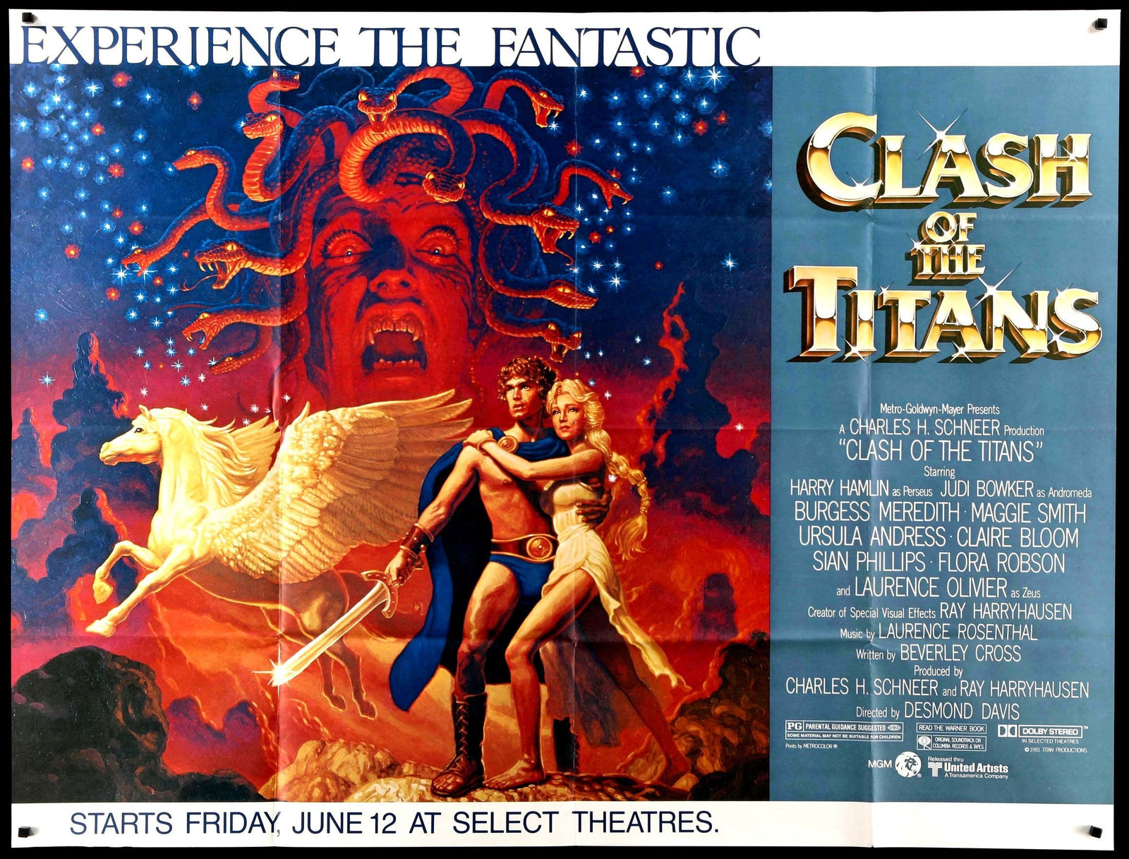 Clash of the Titans (1981) original movie poster for sale at Original Film Art - Vintage Movie Posters