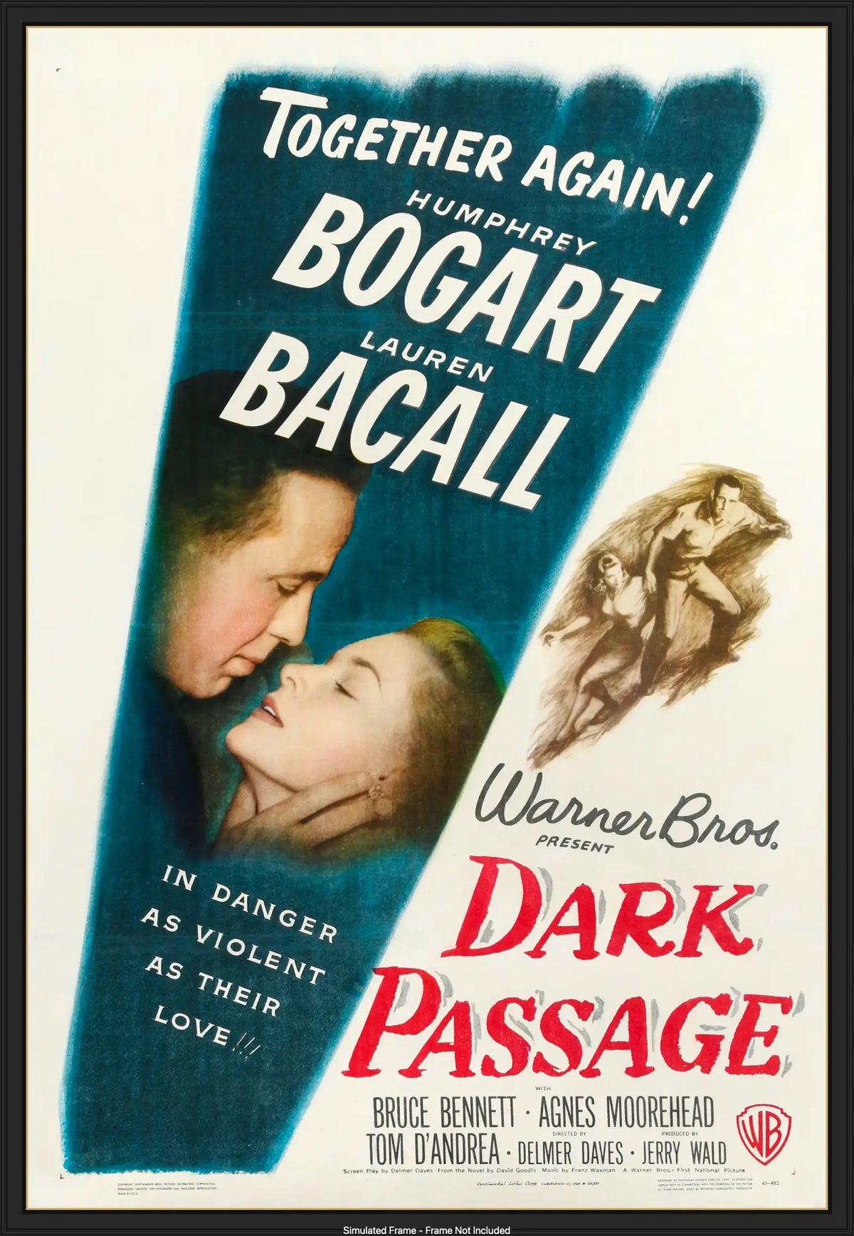 Dark Passage (1947) original movie poster for sale at Original Film Art - Vintage Movie Posters