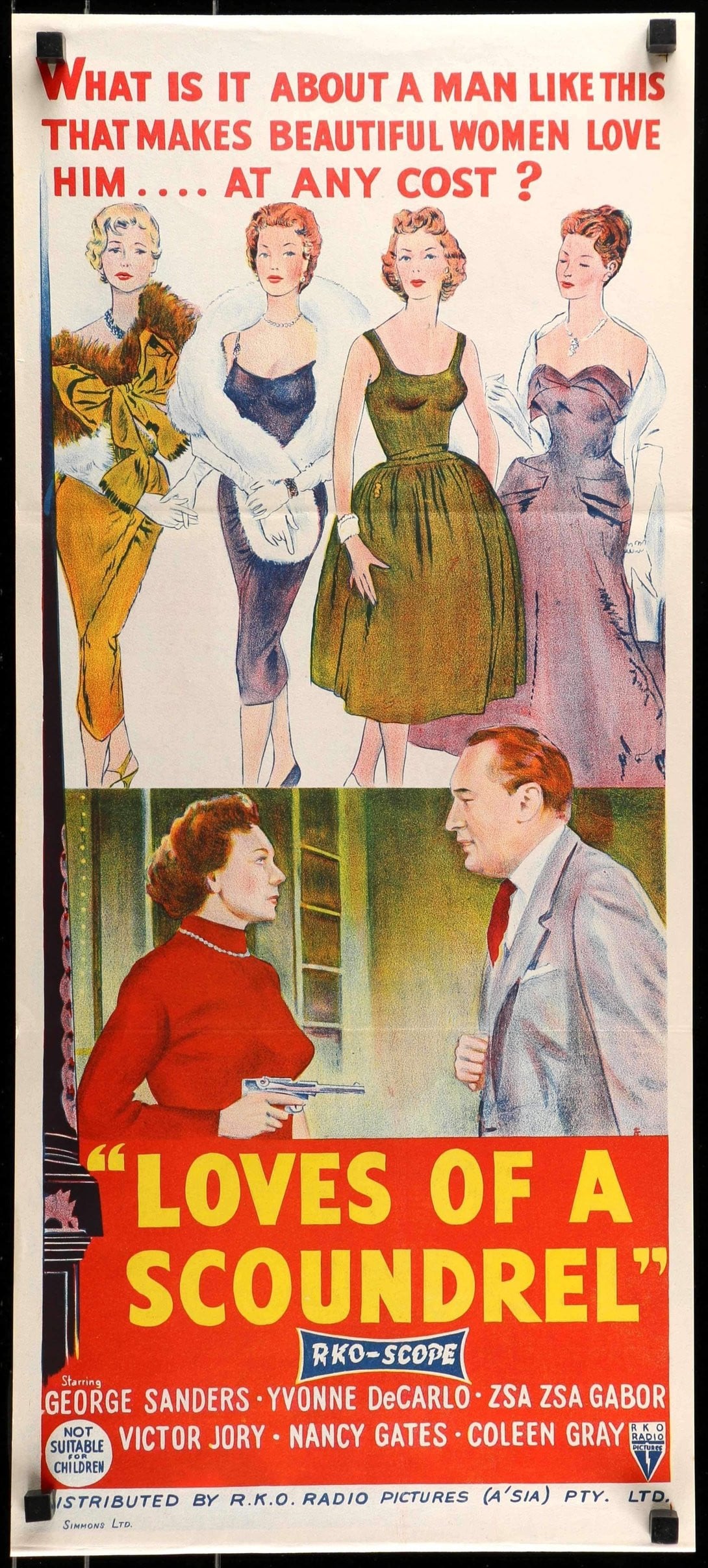 Death of a Scoundrel (1956) original movie poster for sale at Original Film Art