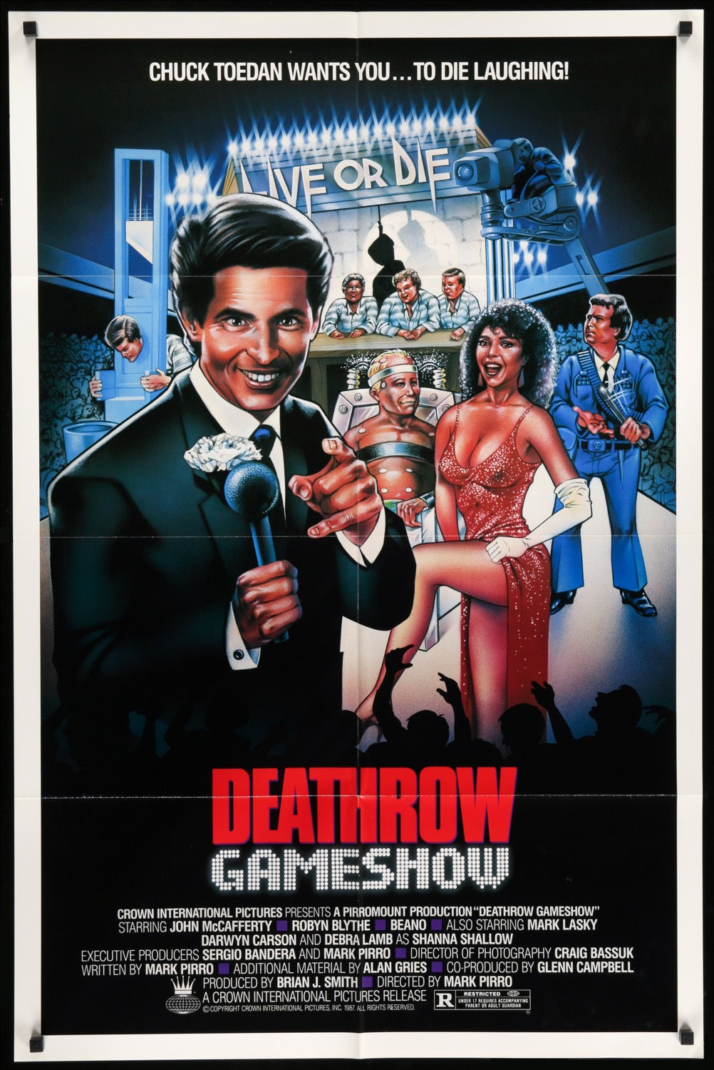 Deathrow Gameshow (1987) original movie poster for sale at Original Film Art