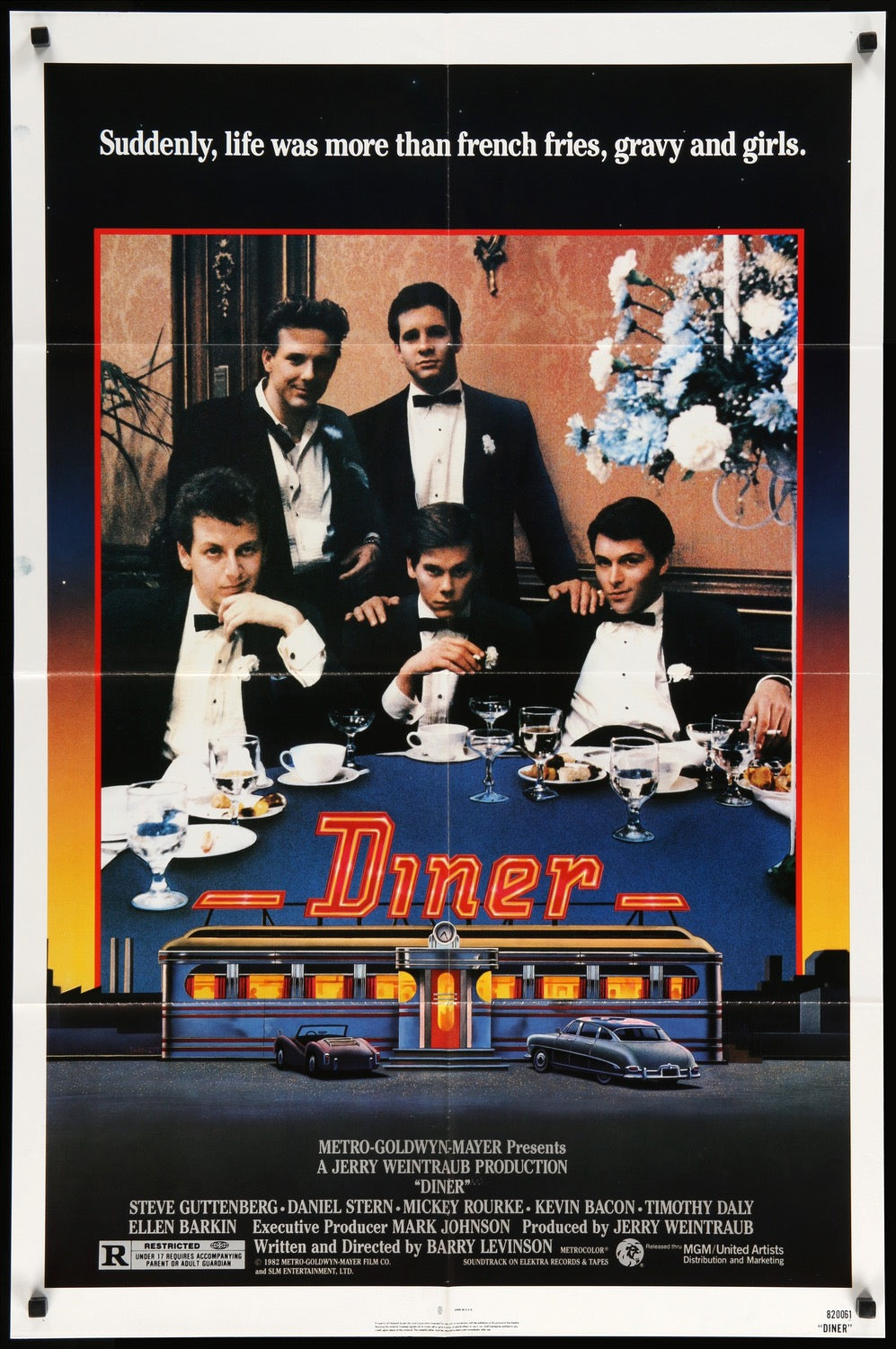 Diner (1982) original movie poster for sale at Original Film Art