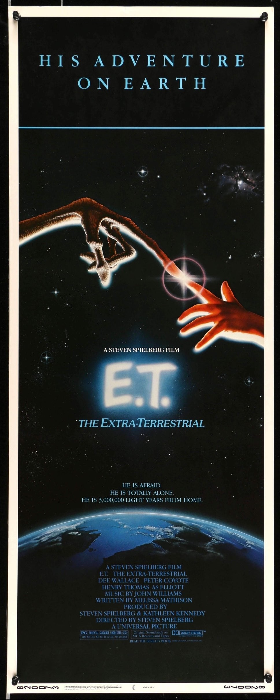 E.T. The Extra Terrestrial (1982) original movie poster for sale at Original Film Art