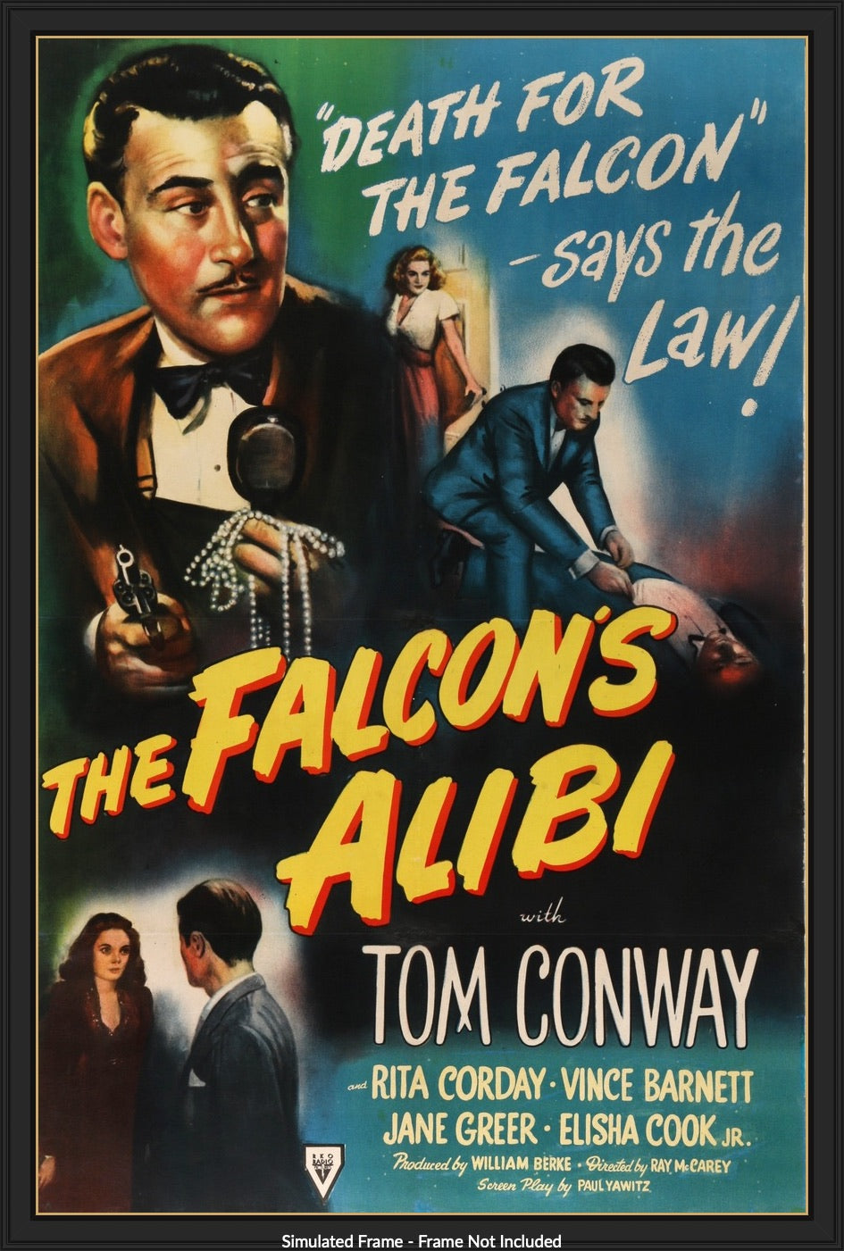 Falcon's Alibi (1946) original movie poster for sale at Original Film Art - Vintage Movie Posters