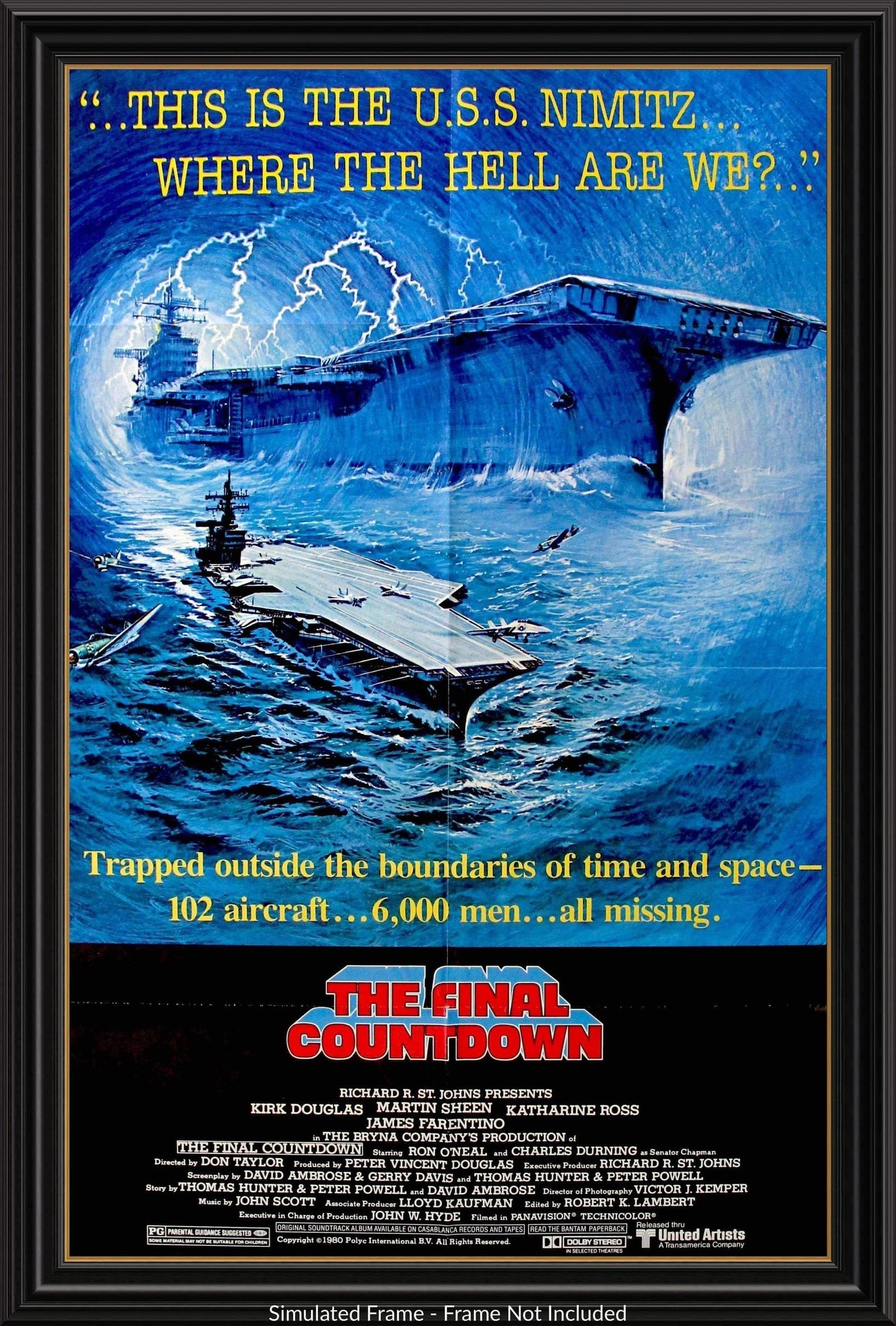 Final Countdown (1980) original movie poster for sale at Original Film Art - Vintage Movie Posters