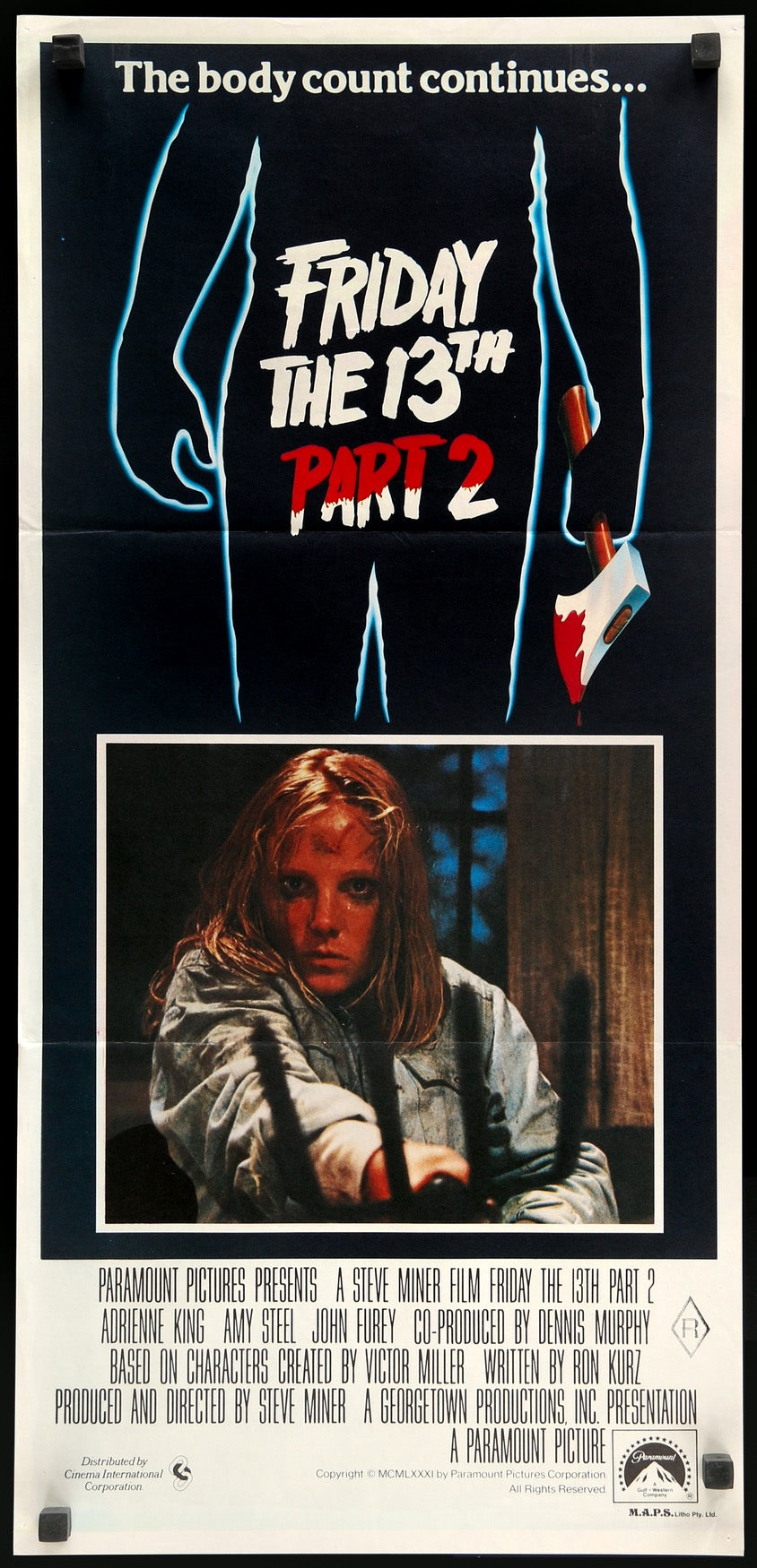 Friday the 13th Part 2 (1981) original movie poster for sale at Original Film Art