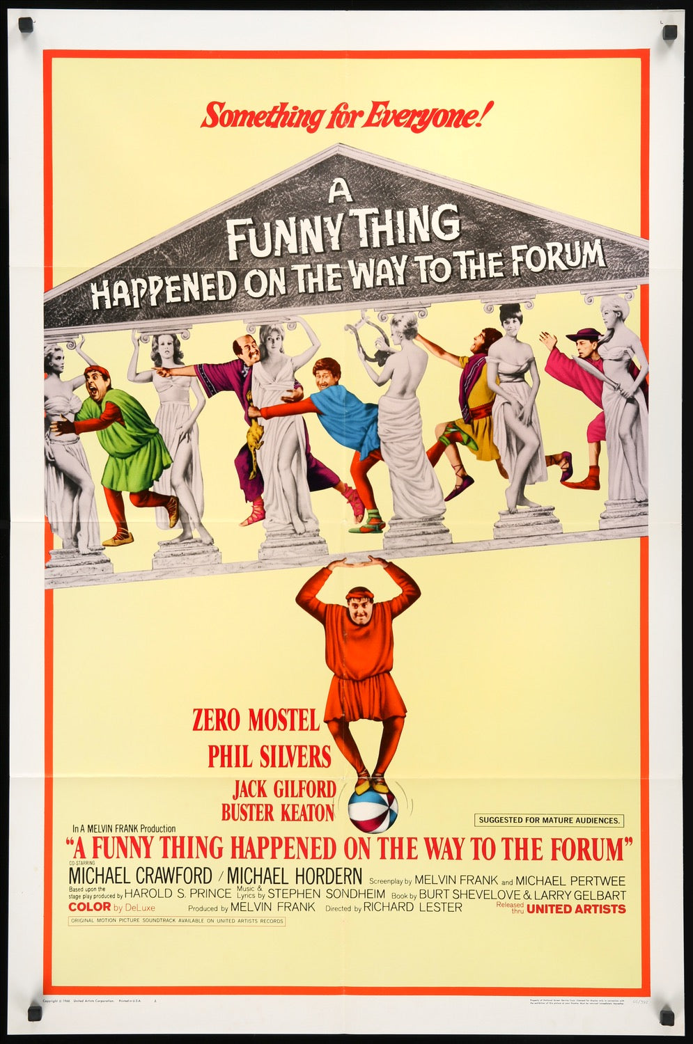 Funny Thing Happened on the Way to the Forum (1966) original movie poster for sale at Original Film Art