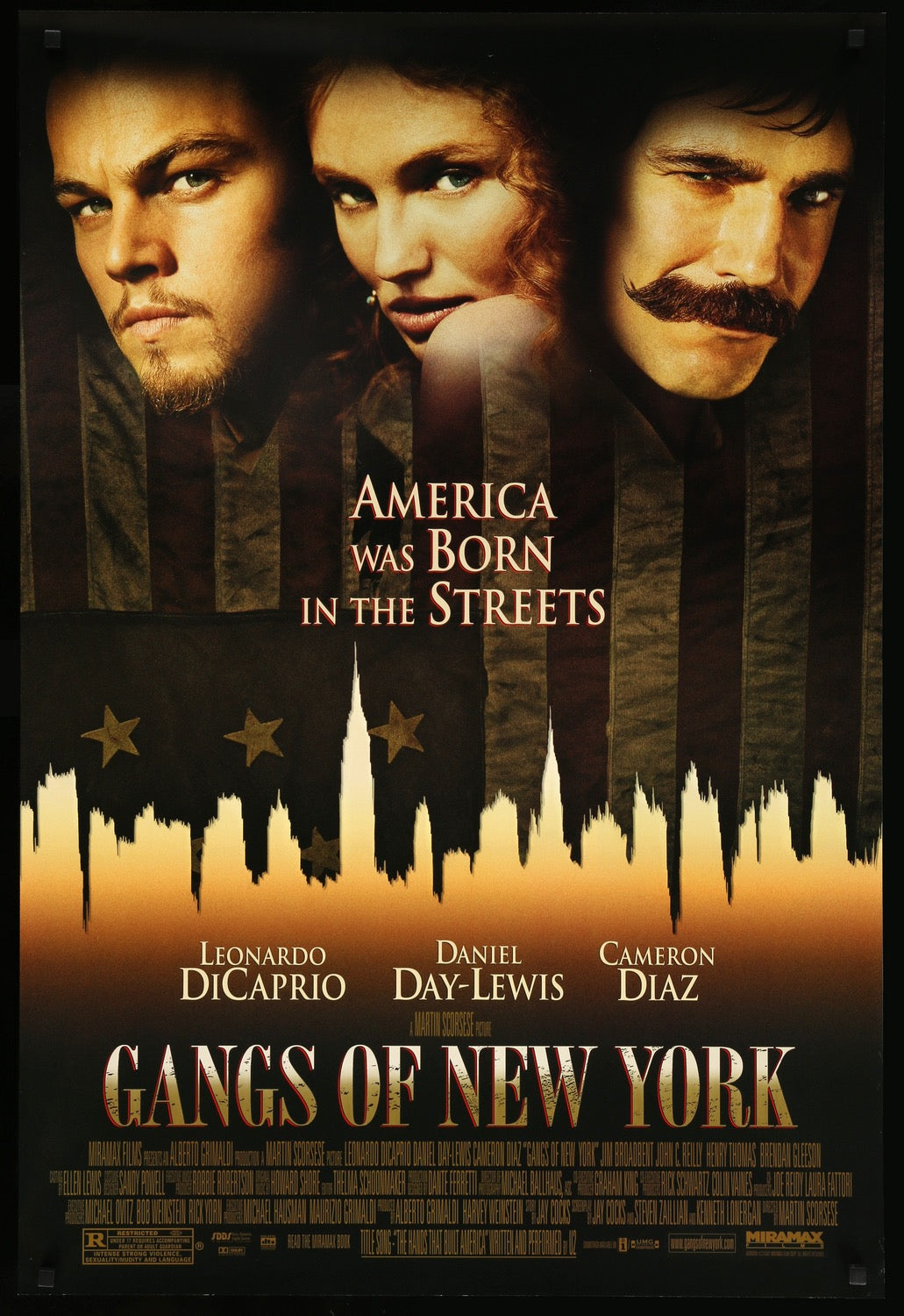 Gangs of New York (2002) original movie poster for sale at Original Film Art