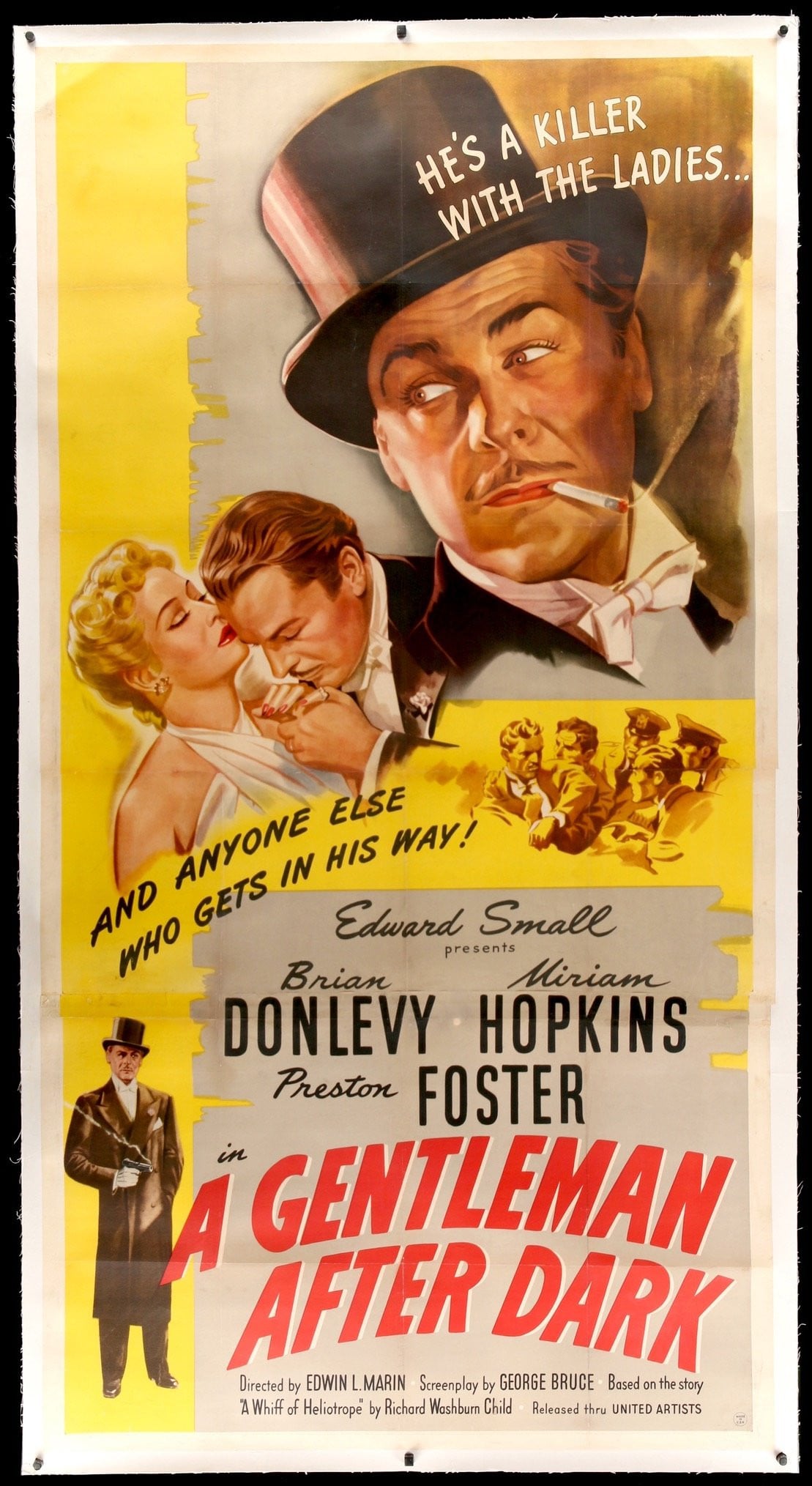 Gentleman After Dark (1942) original movie poster for sale at Original Film Art - Vintage Movie Posters