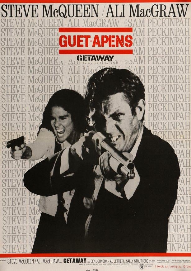 Getaway (1972) original movie poster for sale at Original Film Art - Vintage Movie Posters