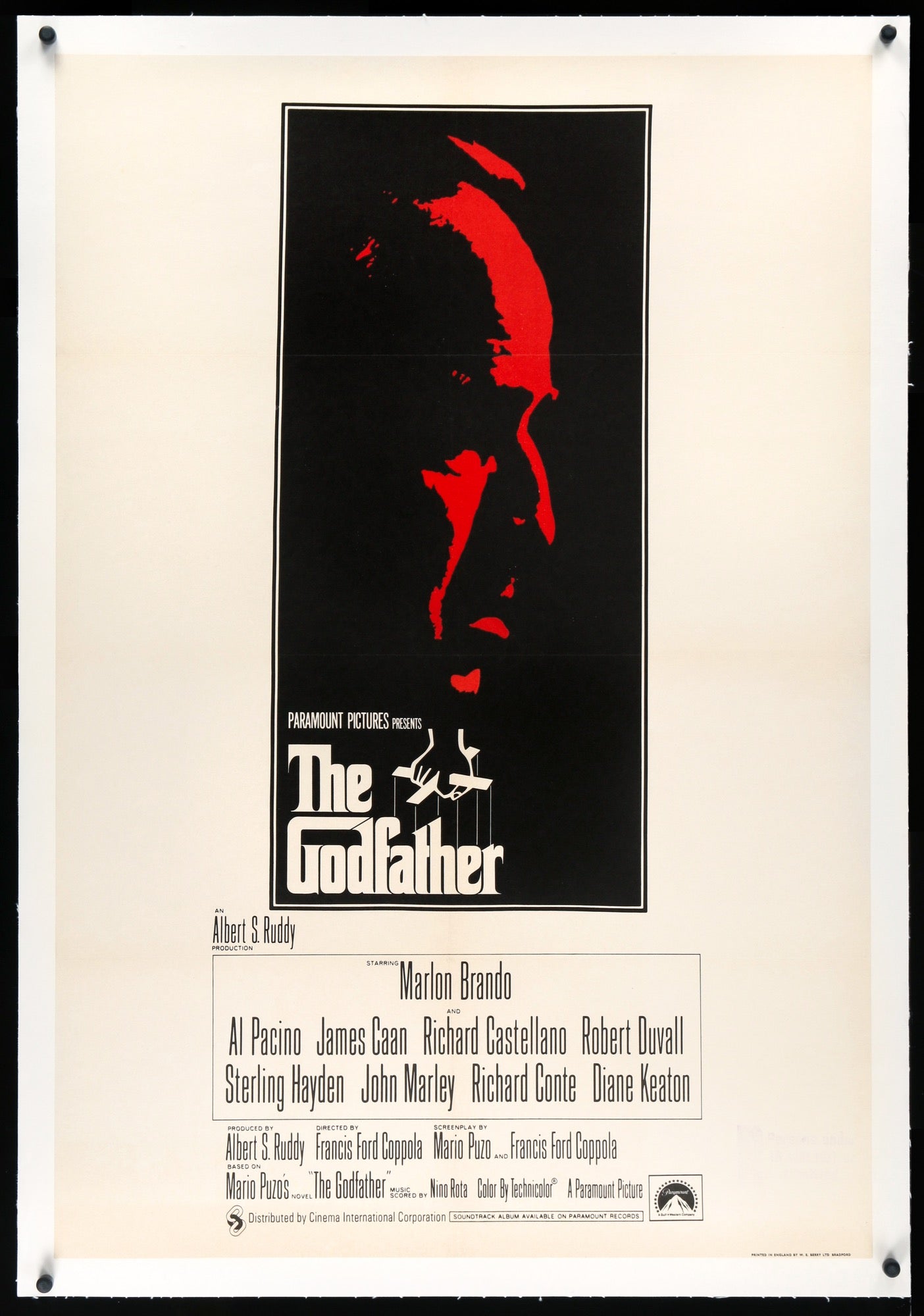 Godfather (1972) original movie poster for sale at Original Film Art - Vintage Movie Posters