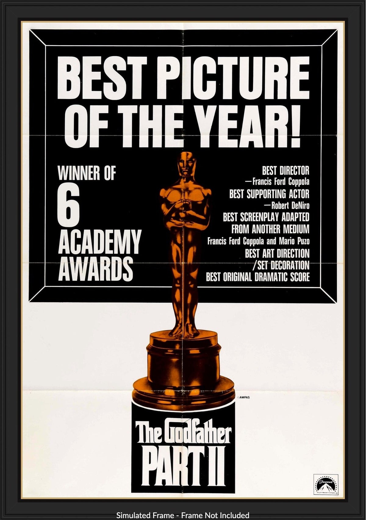 Godfather Part II (1974) original movie poster for sale at Original Film Art - Vintage Movie Posters