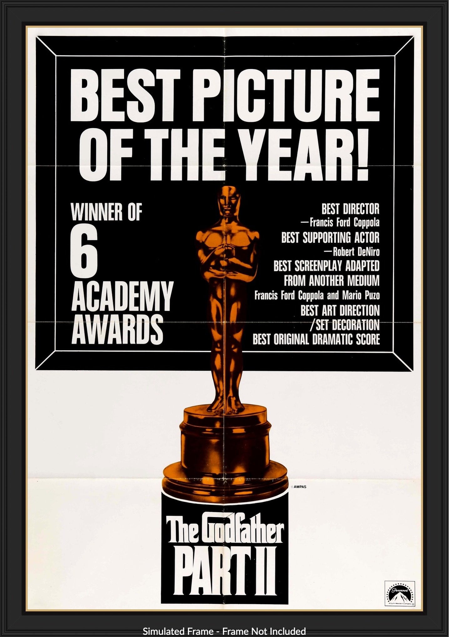 Godfather Part II (1974) original movie poster for sale at Original Film Art - Vintage Movie Posters