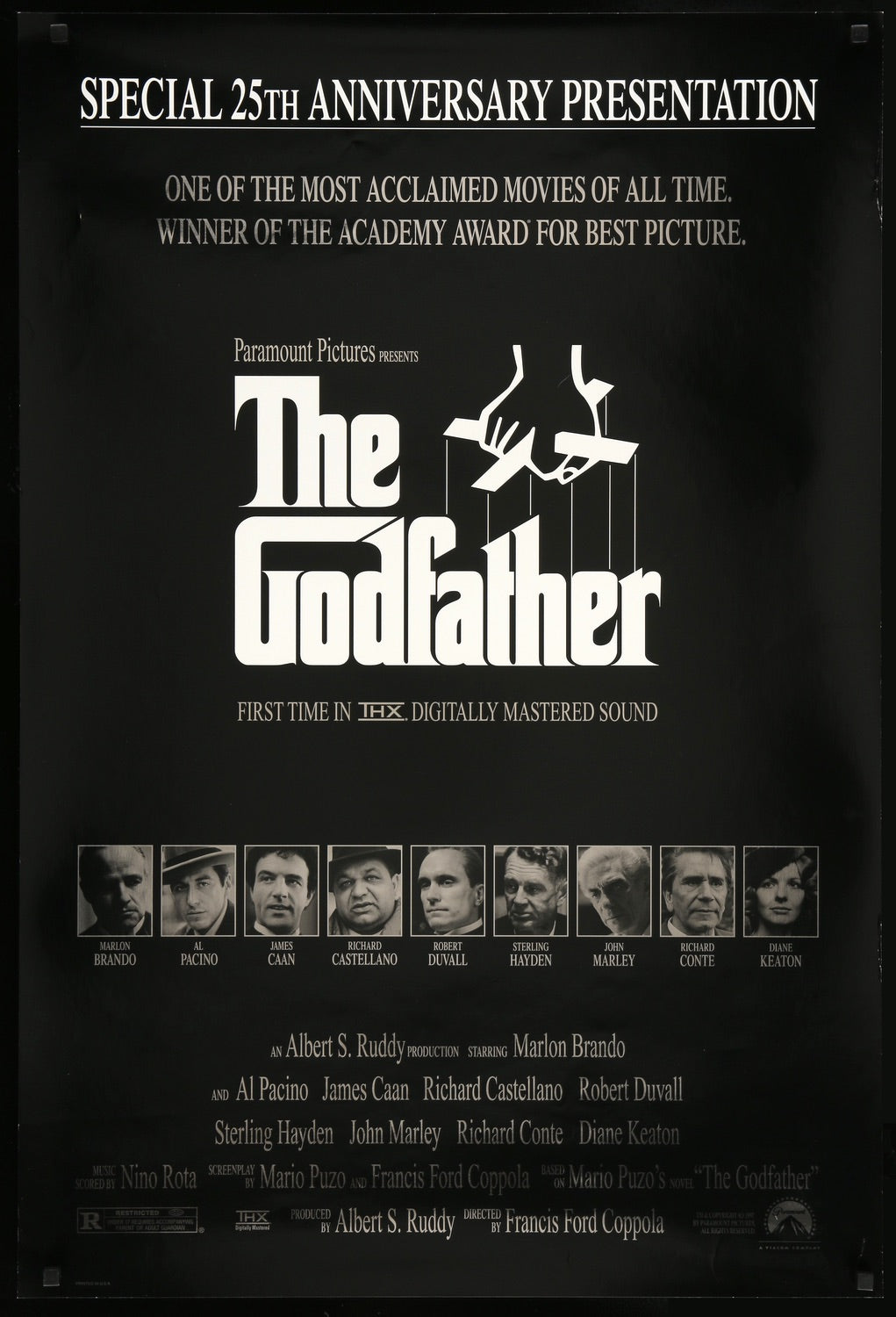 Godfather (1972) original movie poster for sale at Original Film Art - Vintage Movie Posters