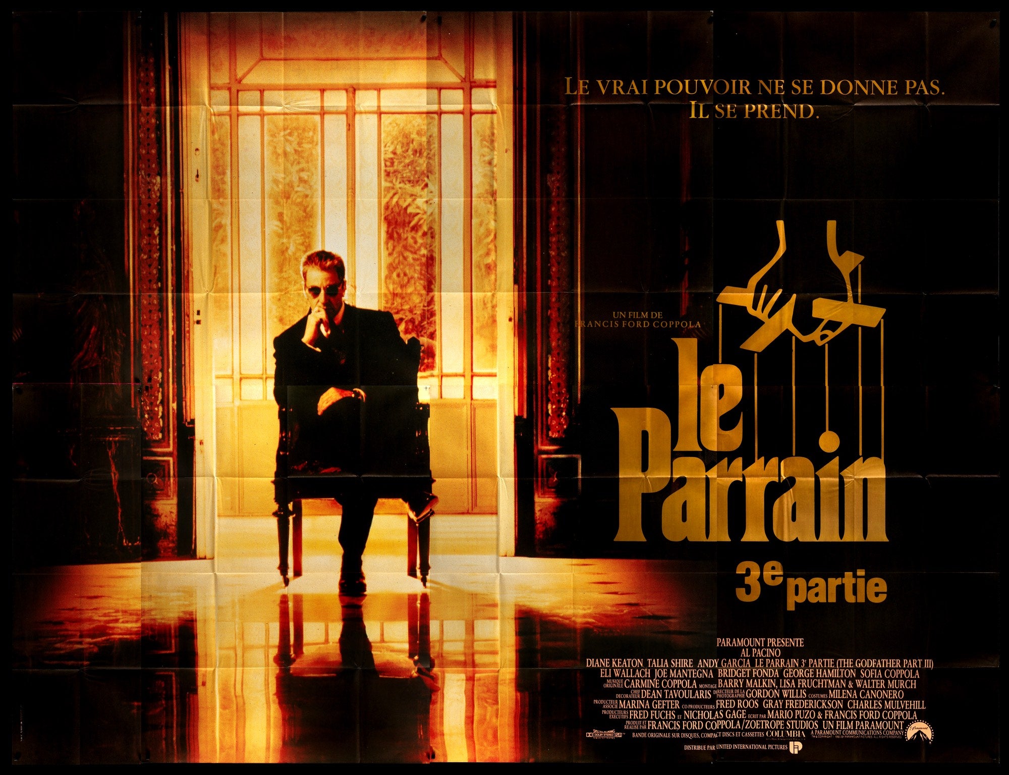The Godfather Part III 1990 French Eight Panel Movie Poster