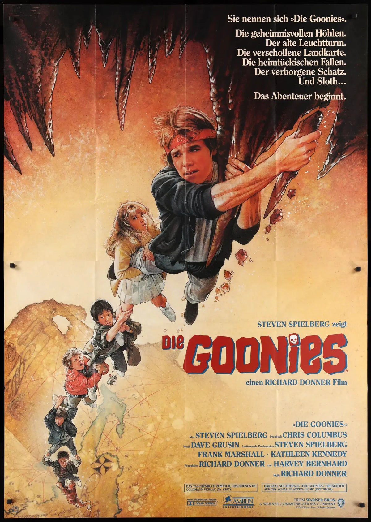 The Goonies 1985 Original German A00 Movie Poster Original Film Art the-goonies-1985-original-german-a00-movie-poster-original-film-art