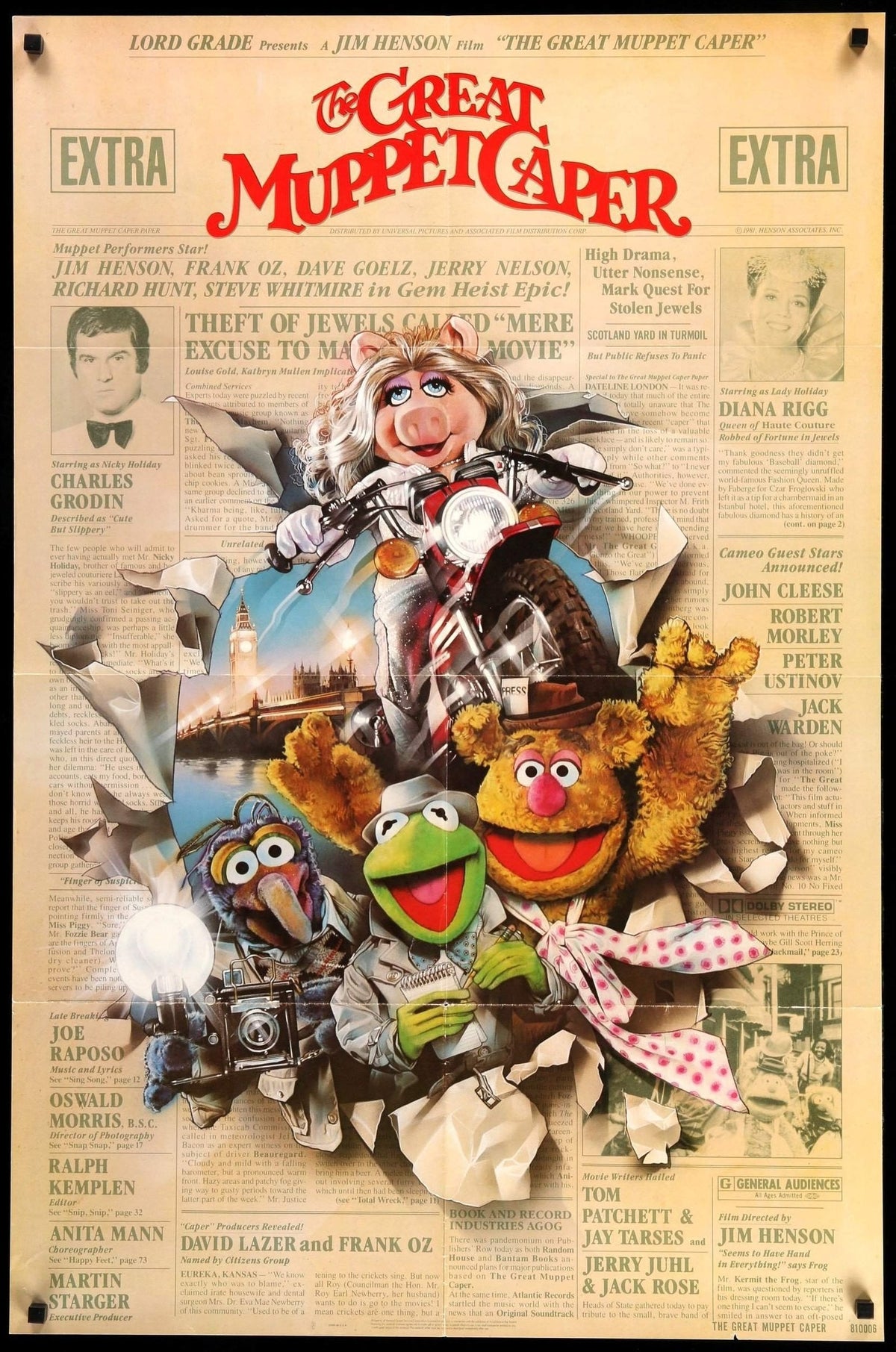 Great Muppet Caper (1981) original movie poster for sale at Original Film Art