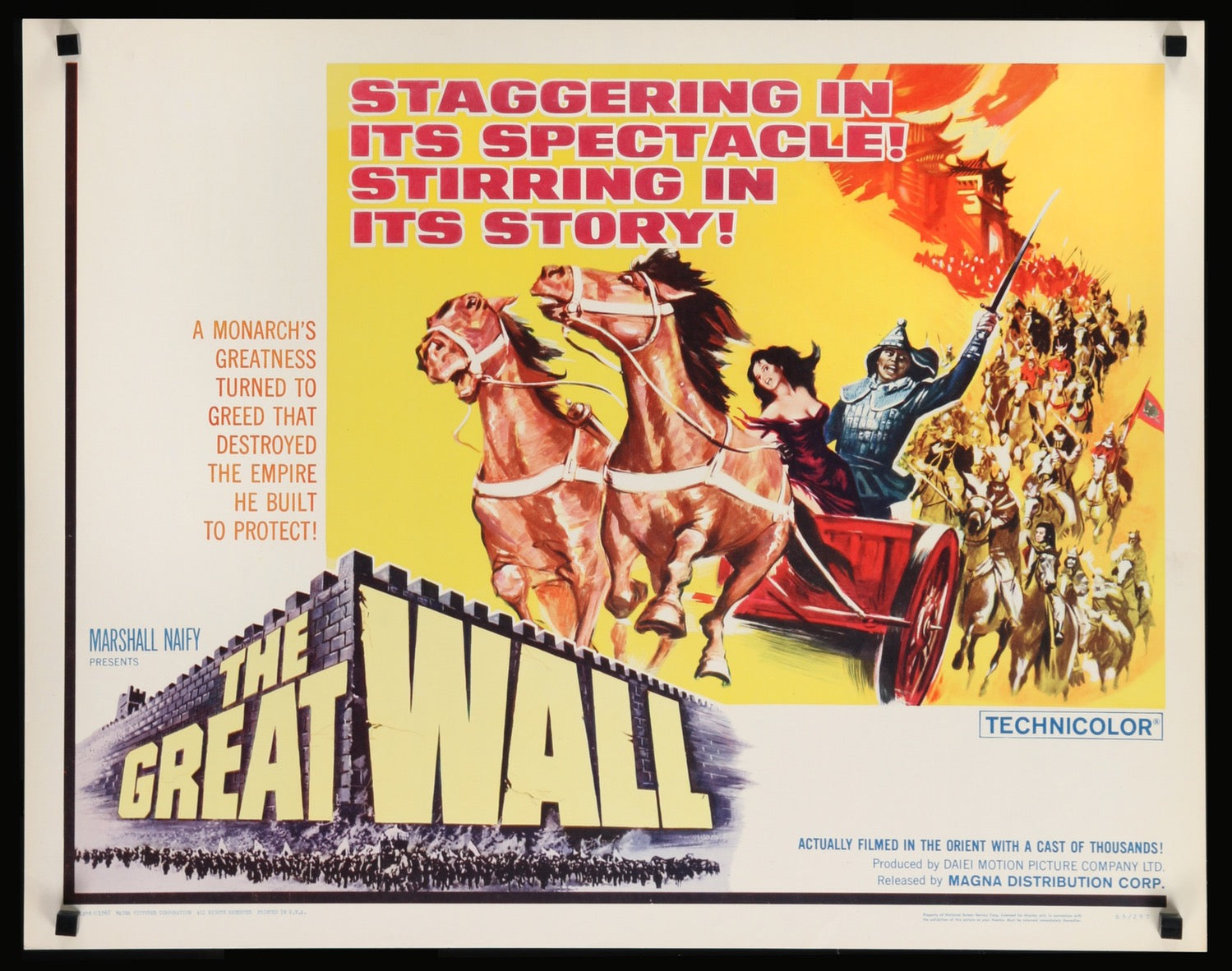 Great Wall (1962) original movie poster for sale at Original Film Art - Vintage Movie Posters