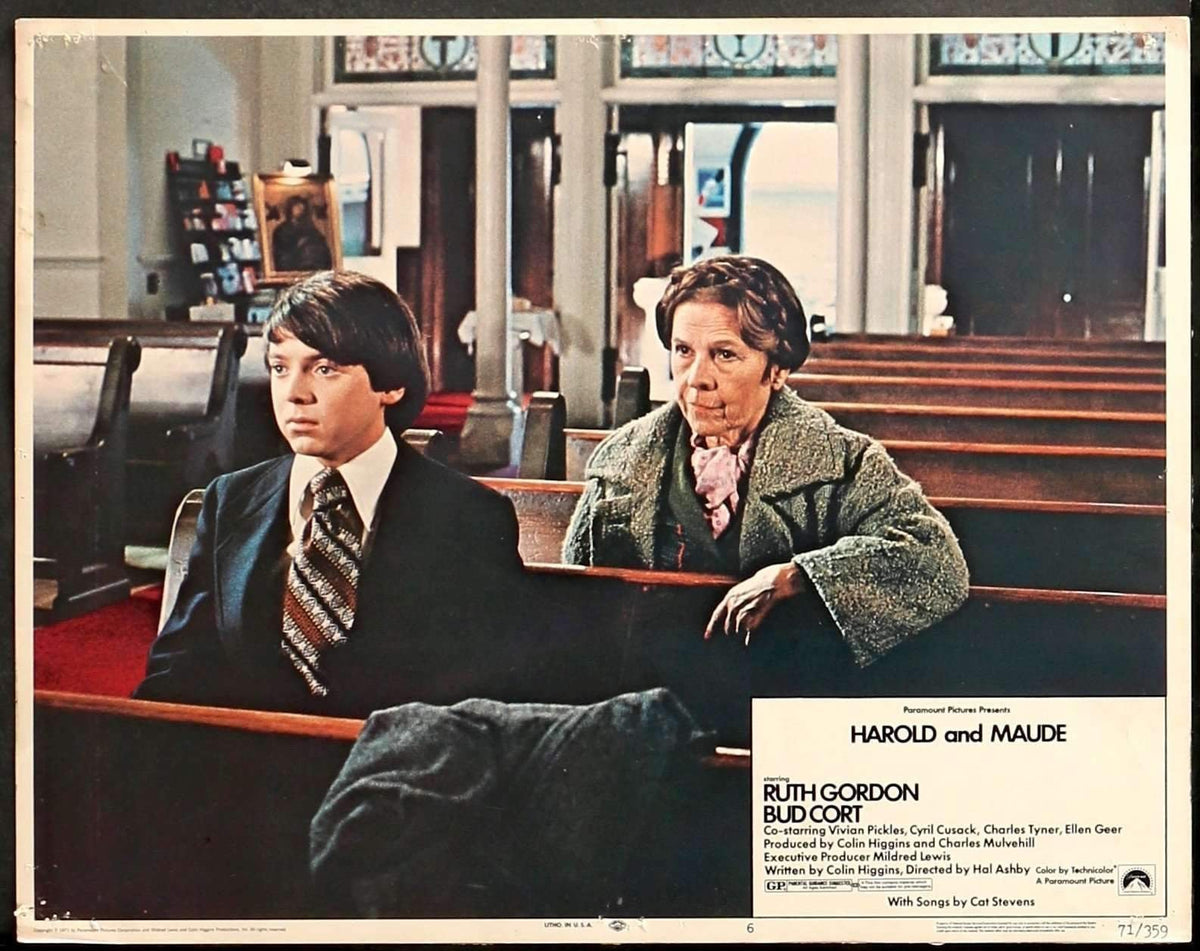 Harold and Maude (1971) Lobby Card original movie poster for sale at Original Film Art - Vintage Movie Posters