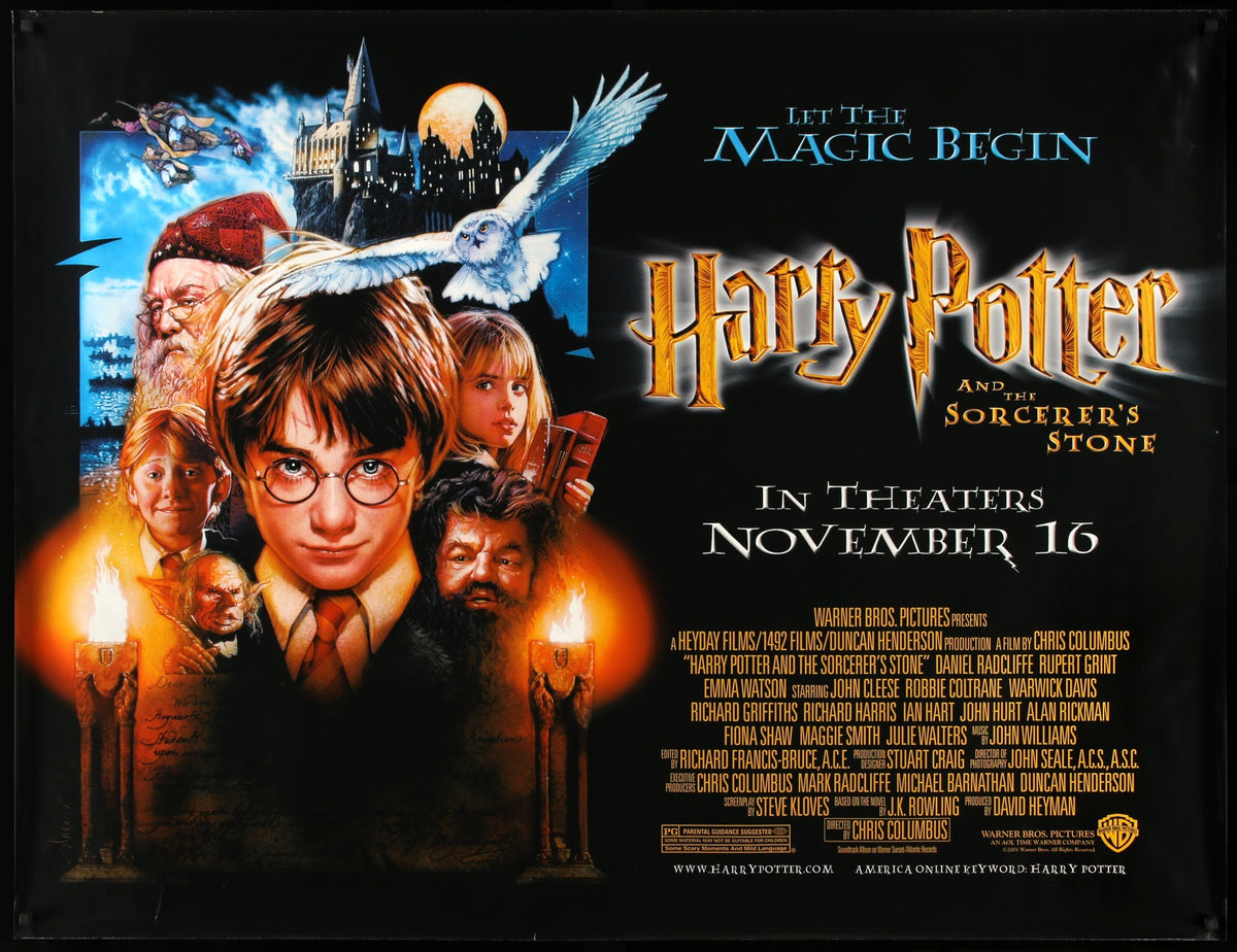 Harry Potter and the Sorcerer&#39;s Stone (2001) original movie poster for sale at Original Film Art