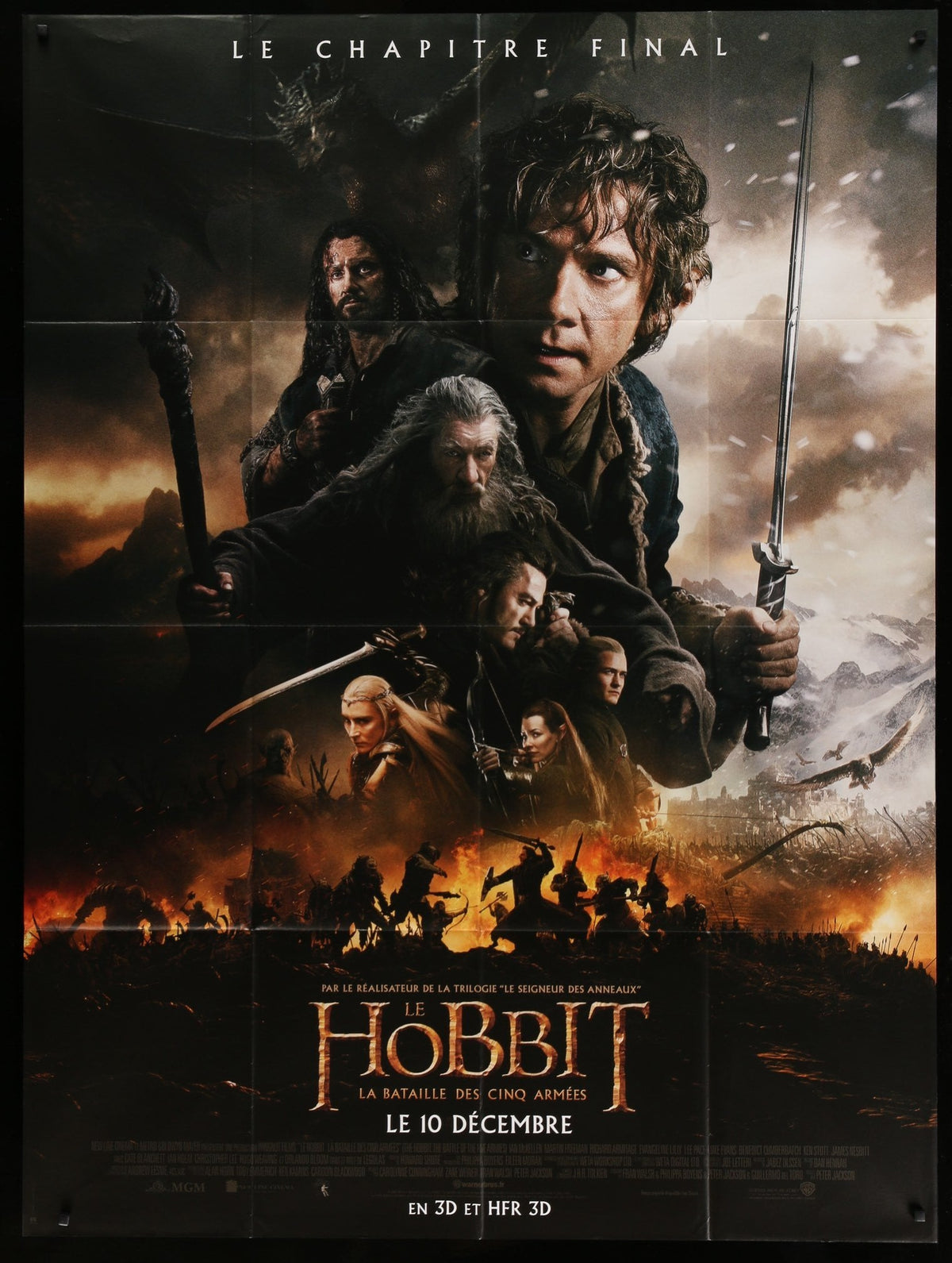 Hobbit: The Battle of the Five Armies (2014) original movie poster for sale at Original Film Art