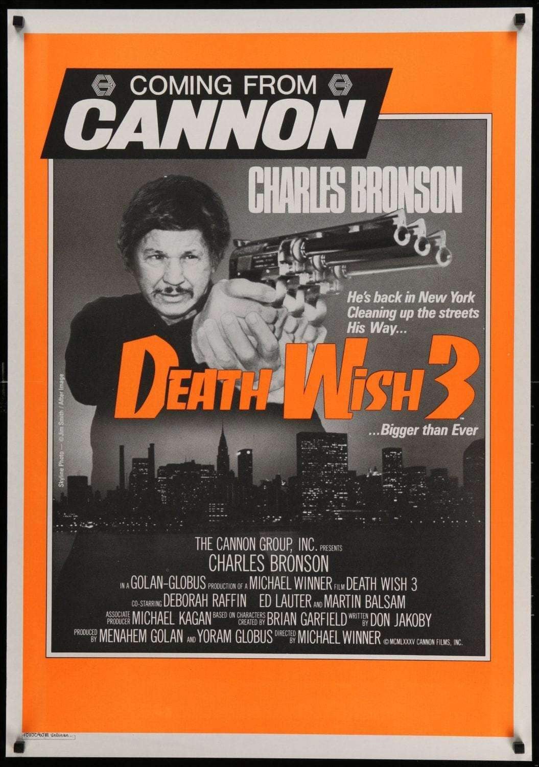 Death Wish 3 (1985) original movie poster for sale at Original Film Art - Vintage Movie Posters