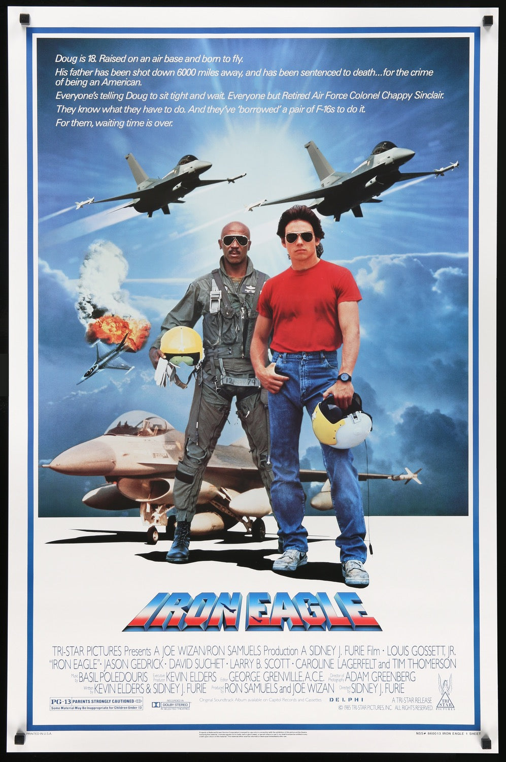 Iron Eagle (1986) original movie poster for sale at Original Film Art