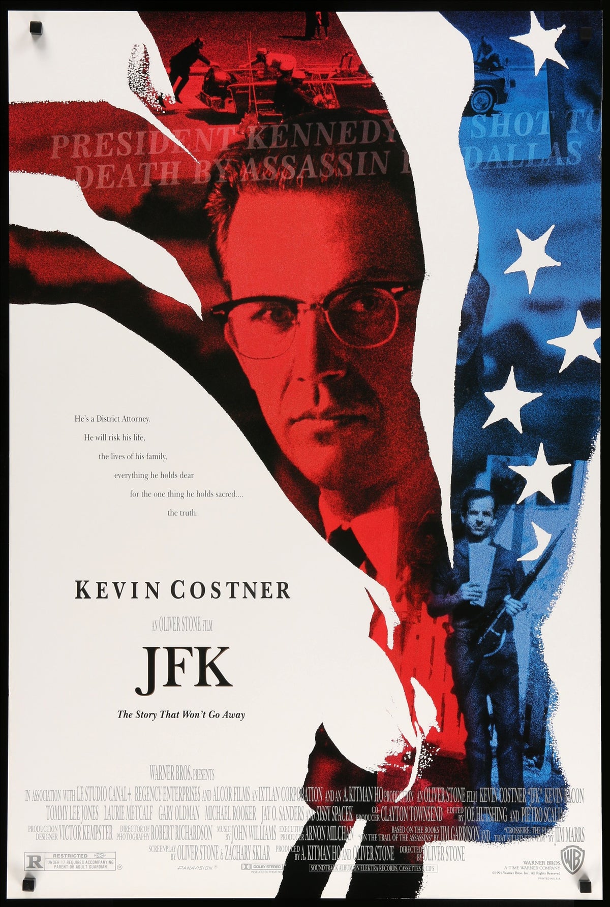 JFK (1991) original movie poster for sale at Original Film Art - Vintage Movie Posters