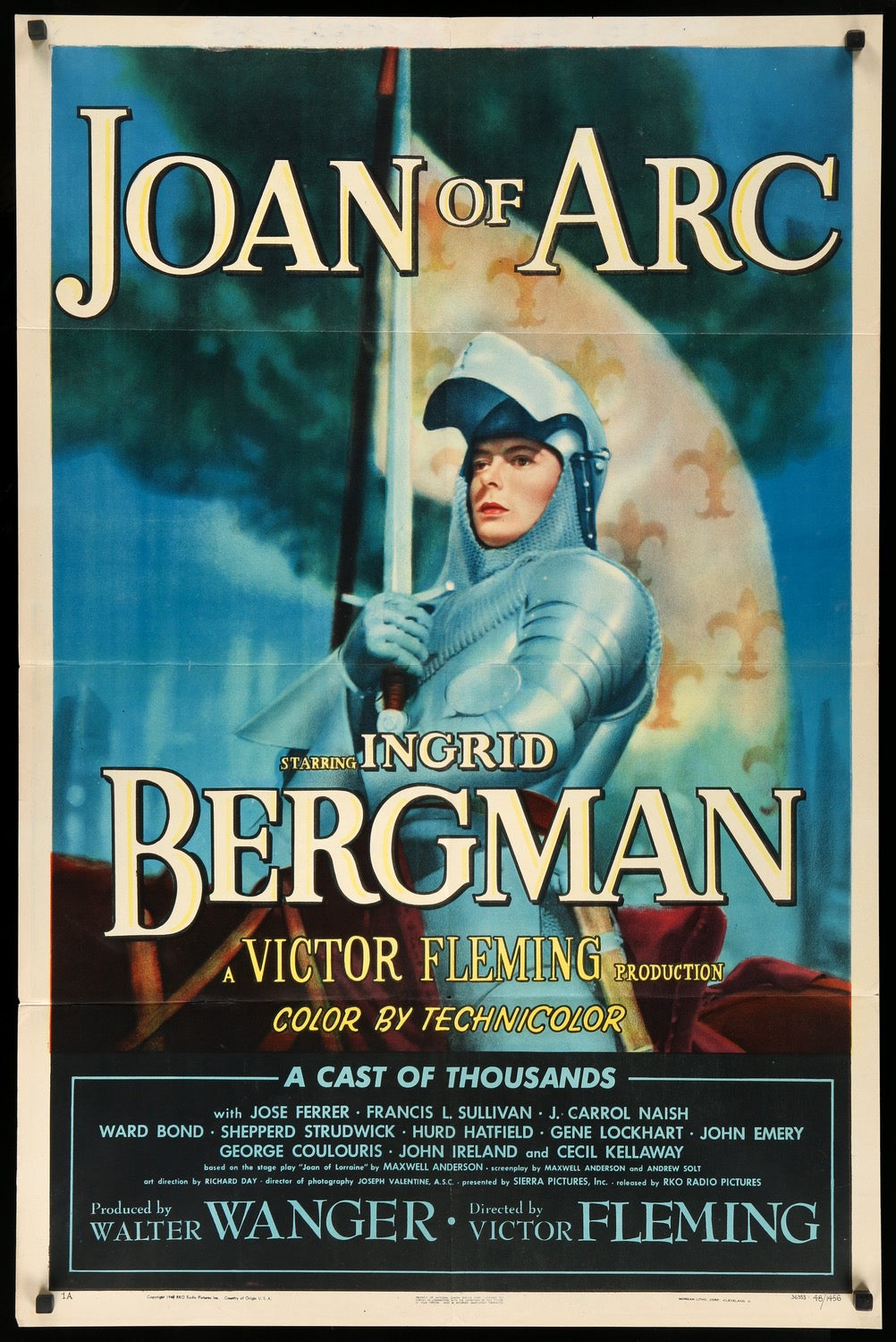 Joan of Arc (1948) original movie poster for sale at Original Film Art