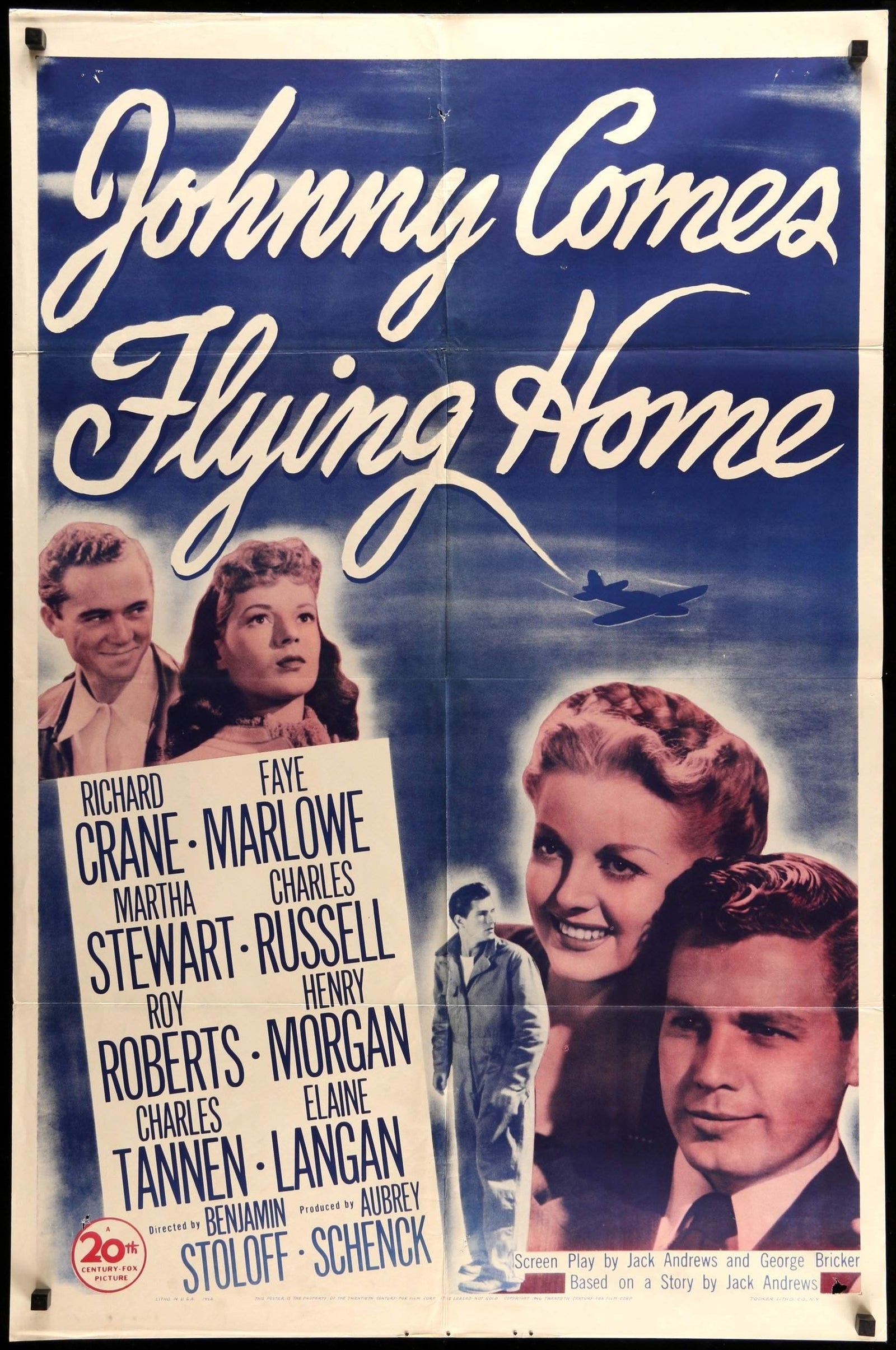 Johnny Comes Flying Home (1946) original movie poster for sale at Original Film Art - Vintage Movie Posters